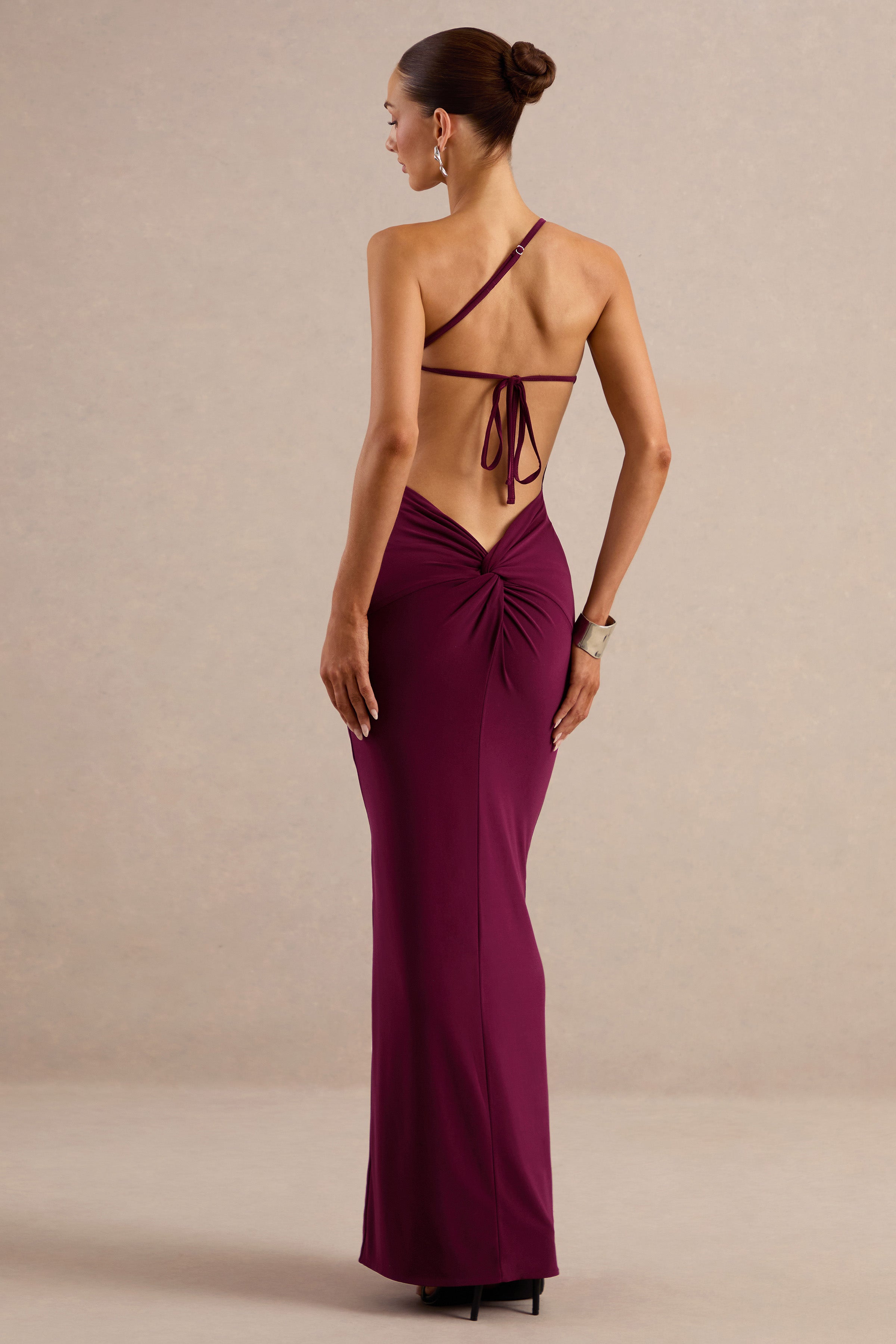 maroon backless dress Dressing Up SIZE:XS / 2 Lulus Timeless Poise Red glamorous evening dresses Burgundy mermaid dress Goddiva brings a striking