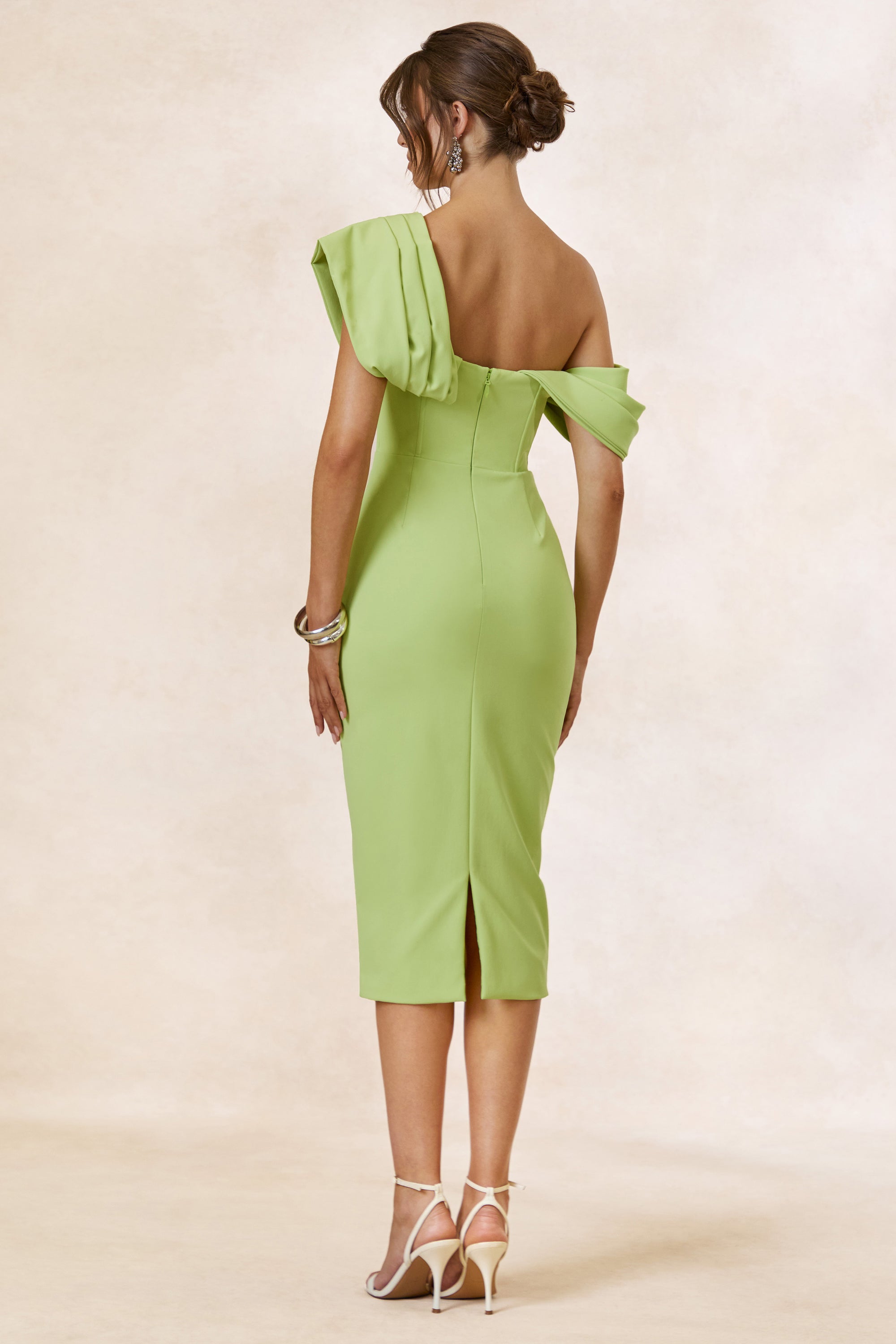 CL134967034 - Adrina _ Lime Draped One Shoulder Midi Dress 4.jpg