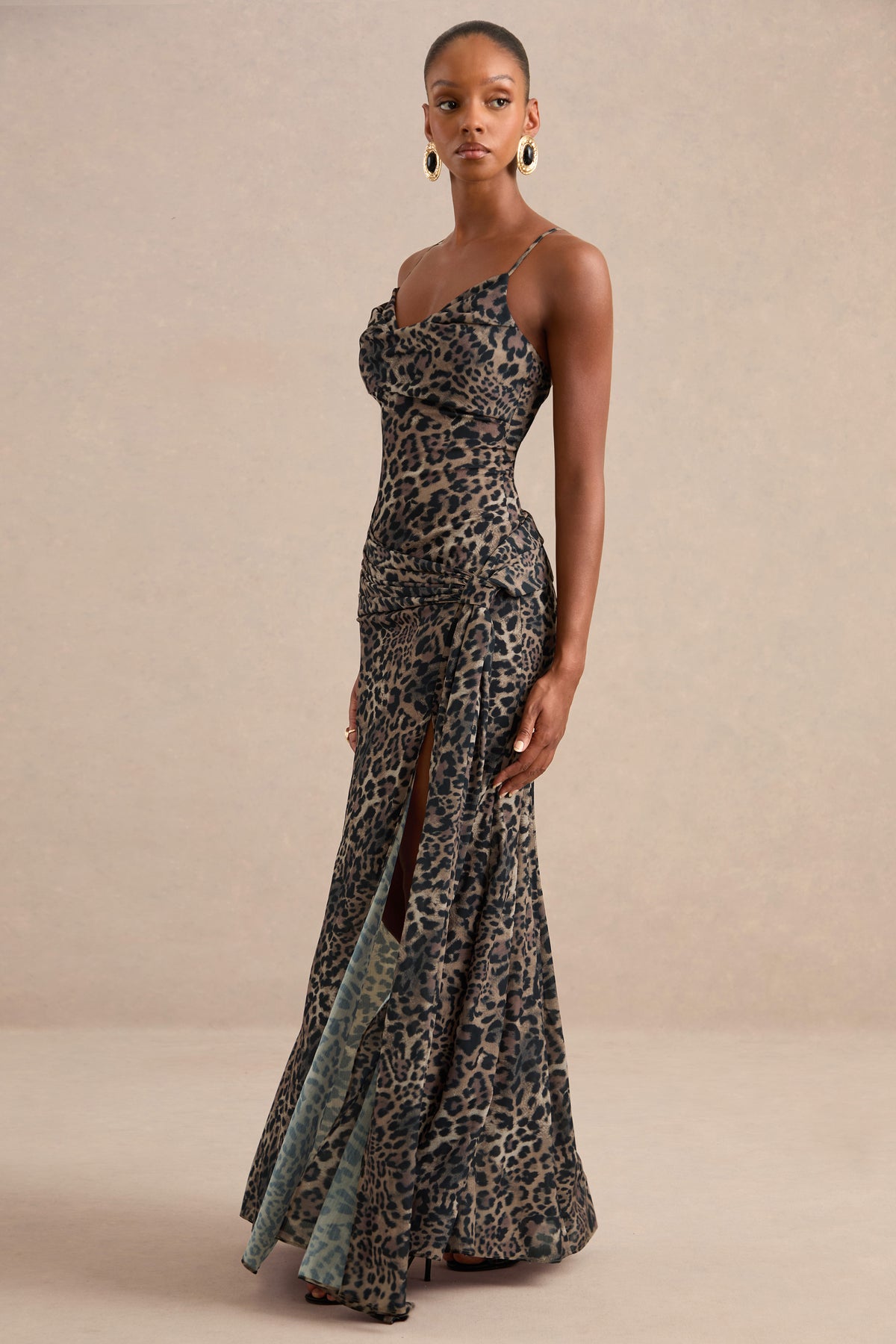 ECM_HR_CL136244021 - Virtue Brown Leopard Print Cowl-Neck Fishtail Maxi Dress With Split1.jpg