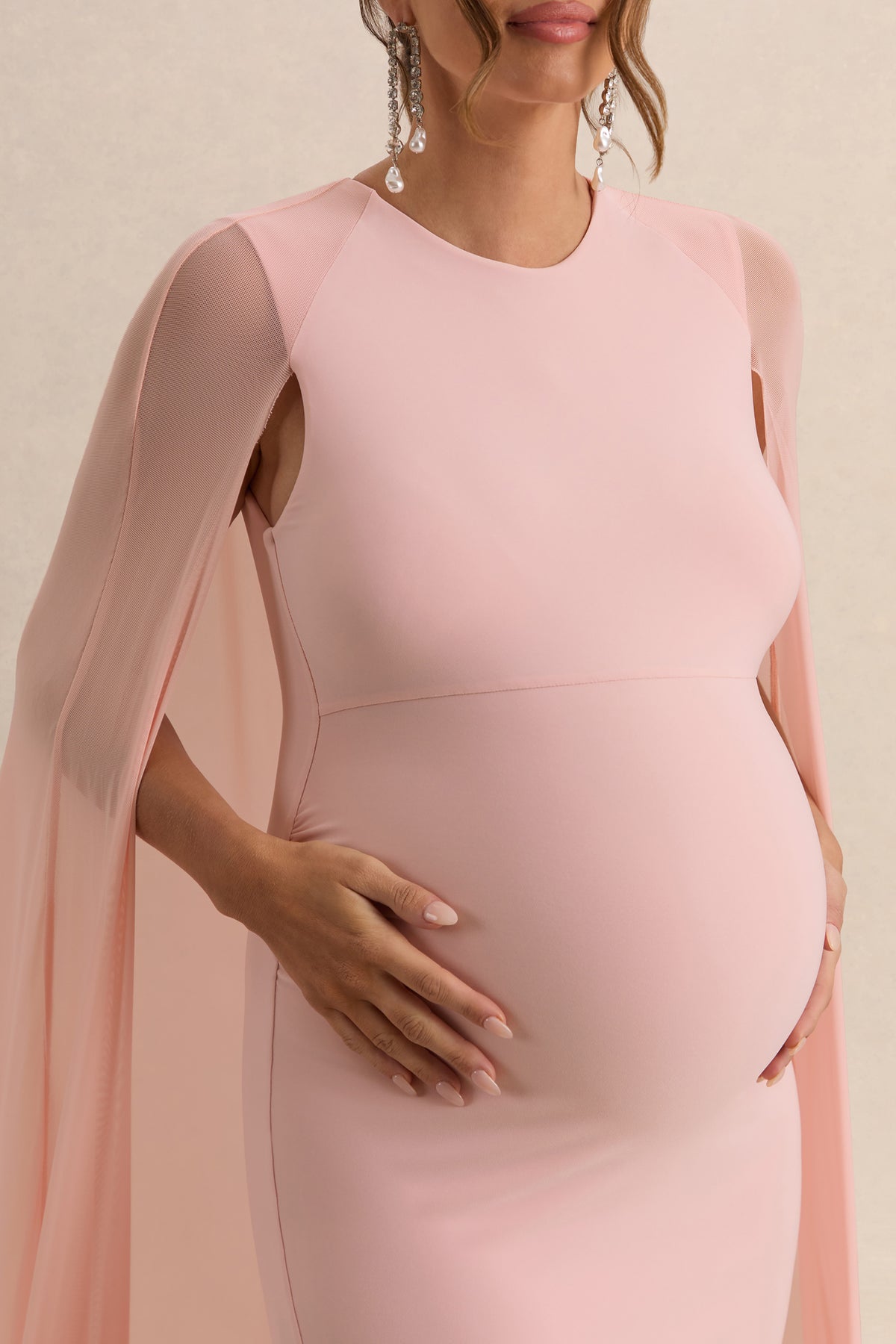 ECM_HR_CL136302301---Currant--Pink-Crew-Neck-Maternity-Maxi-Dress-With-Cape--5.jpg