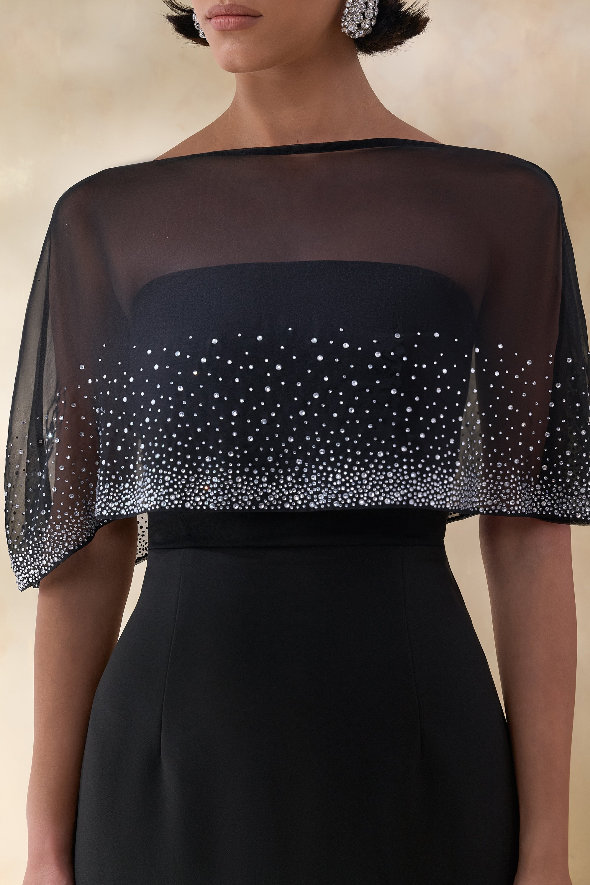ECM_HR_CL136988002 Everly _ Black Embellished Cape-Sleeve Maxi Dress 1.jpg