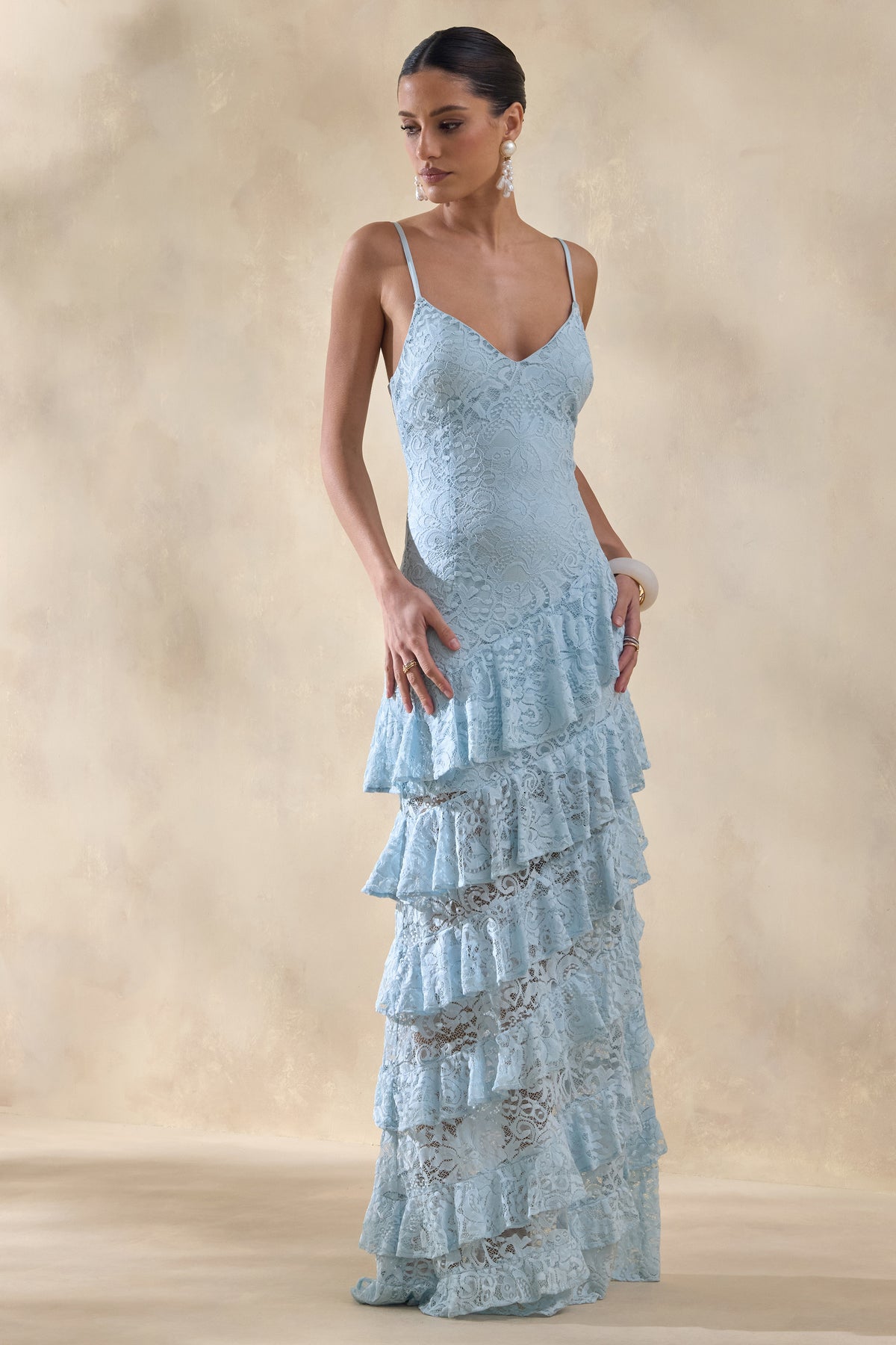 ECM_HR_CL137236016 - Avelisse | Blue Lace Plunge-Neck Maxi Dress With Ruffled Detailing 4.jpg