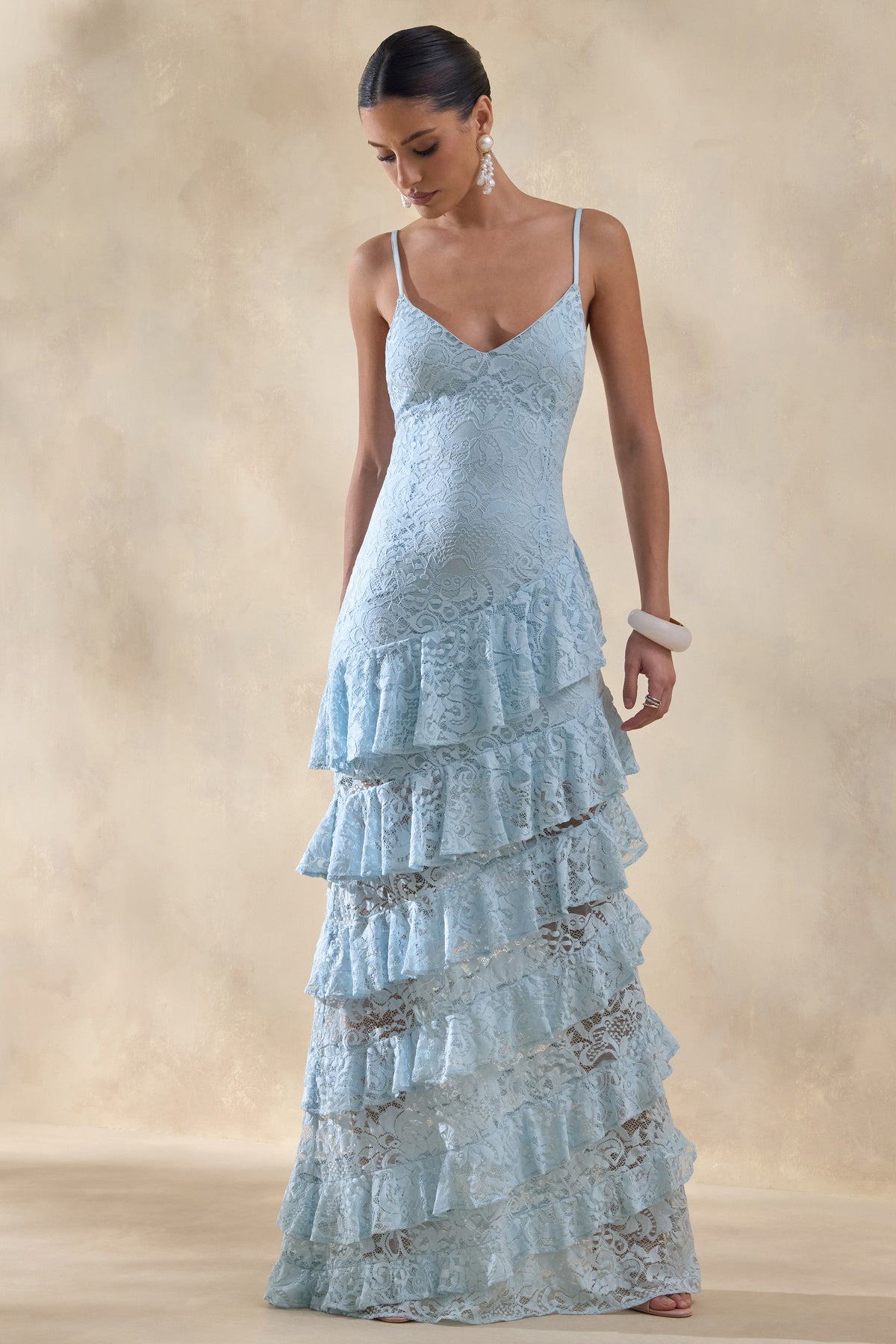 ECM_HR_CL137236016 - Avelisse | Blue Lace Plunge-Neck Maxi Dress With Ruffled Detailing 5.jpg