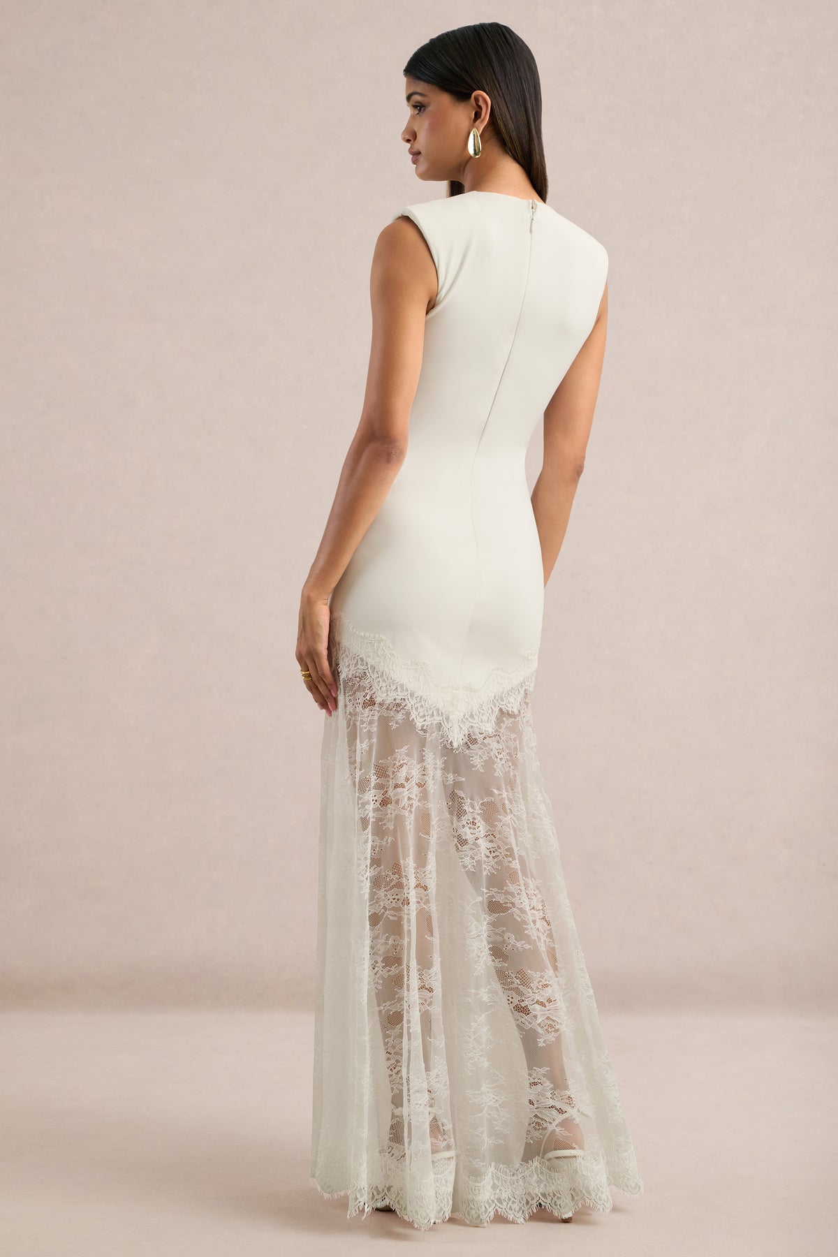 ECM_HR_CL137240110 - Fianna _ White Sleeveless Fitted Maxi Dress with Sheer Lace Skirt5.jpg