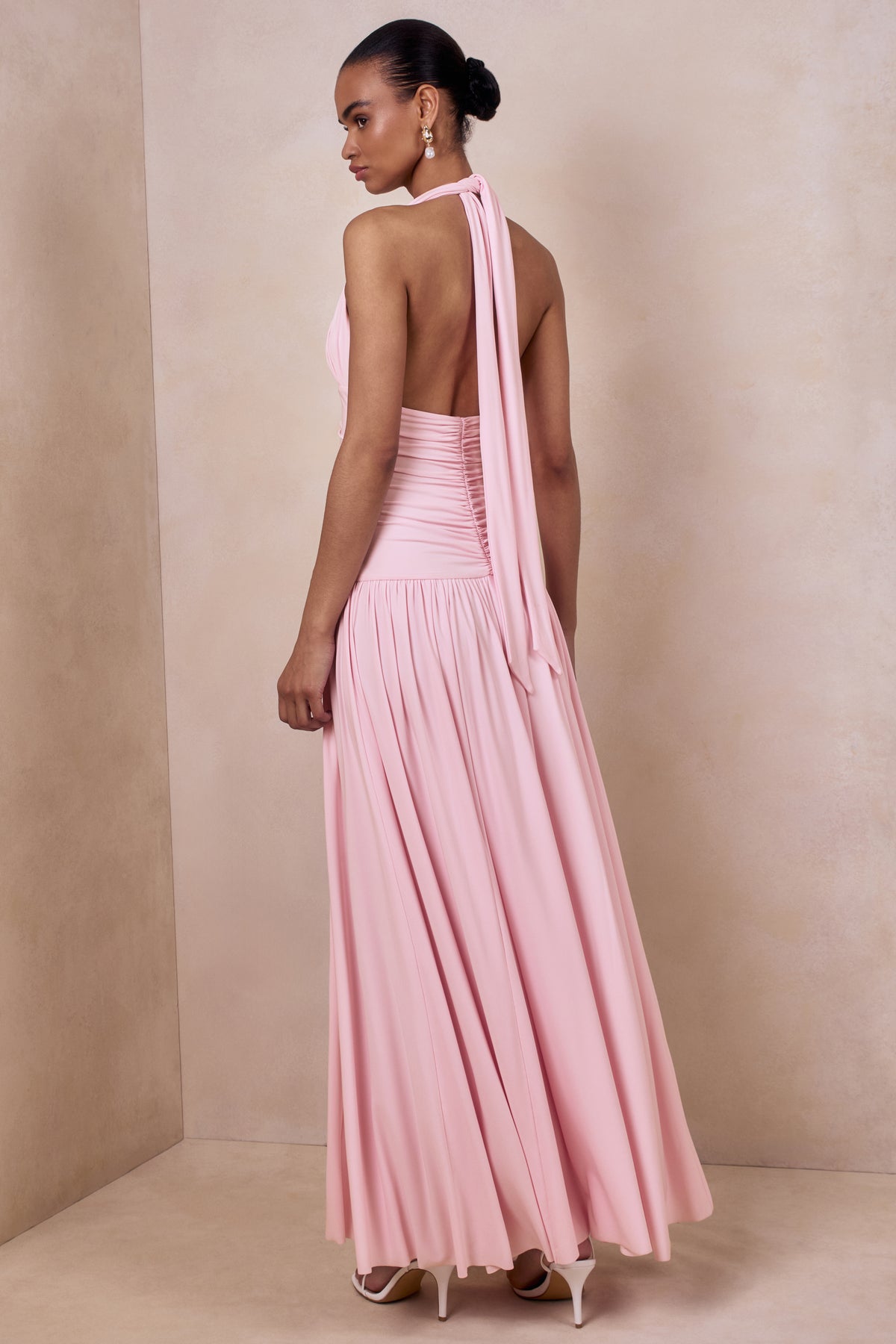 ECM_HR_CL137280084 - Bettina | Pink Plunge-Neck Maxi Dress With Gathered-Detailing 04.jpg