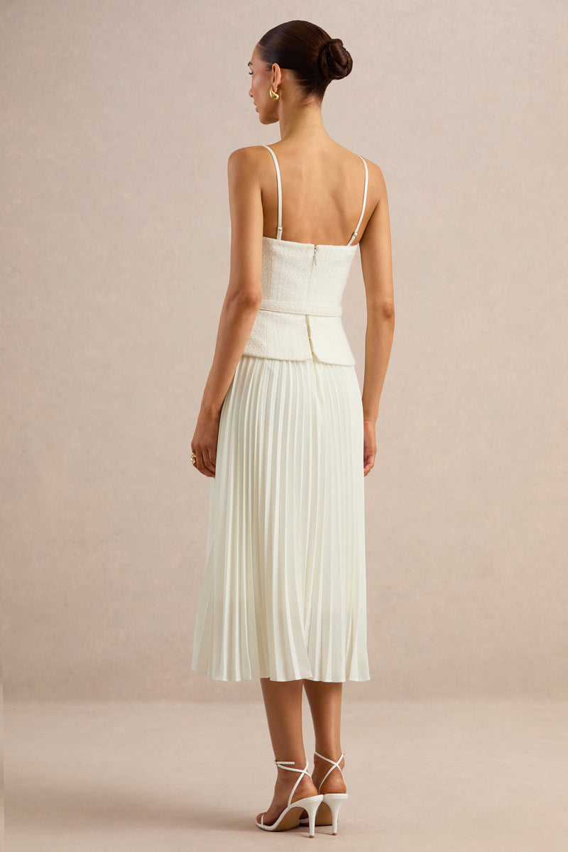 ECM_HR_CL137350112 - Lizzy | Cream Square-Neck Midi Dress With Pleated-Skirt 5.jpg