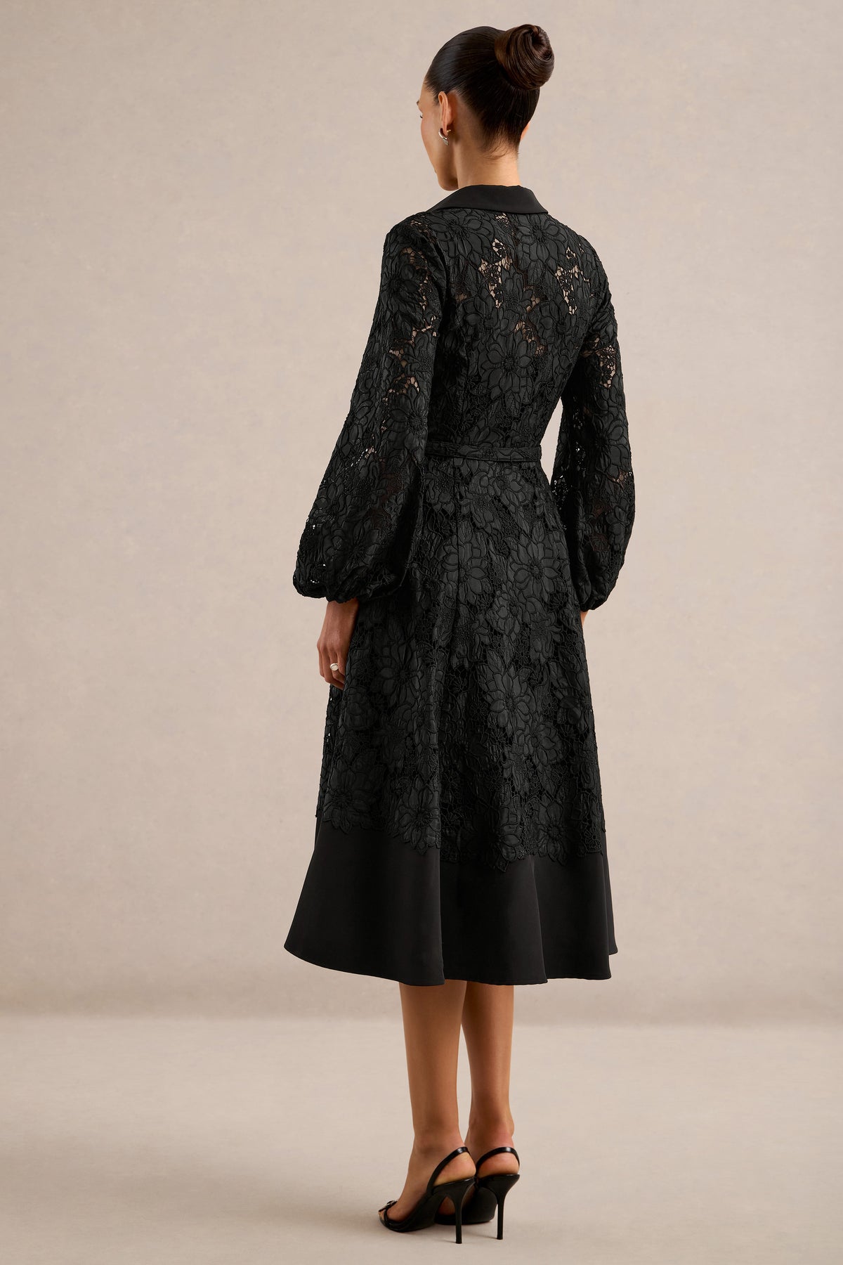 ECM_HR_CL137351001 - Jules _ Black Broderie Anglaise Puff Sleeve A-Line Midi Dress with Belt6.jpg