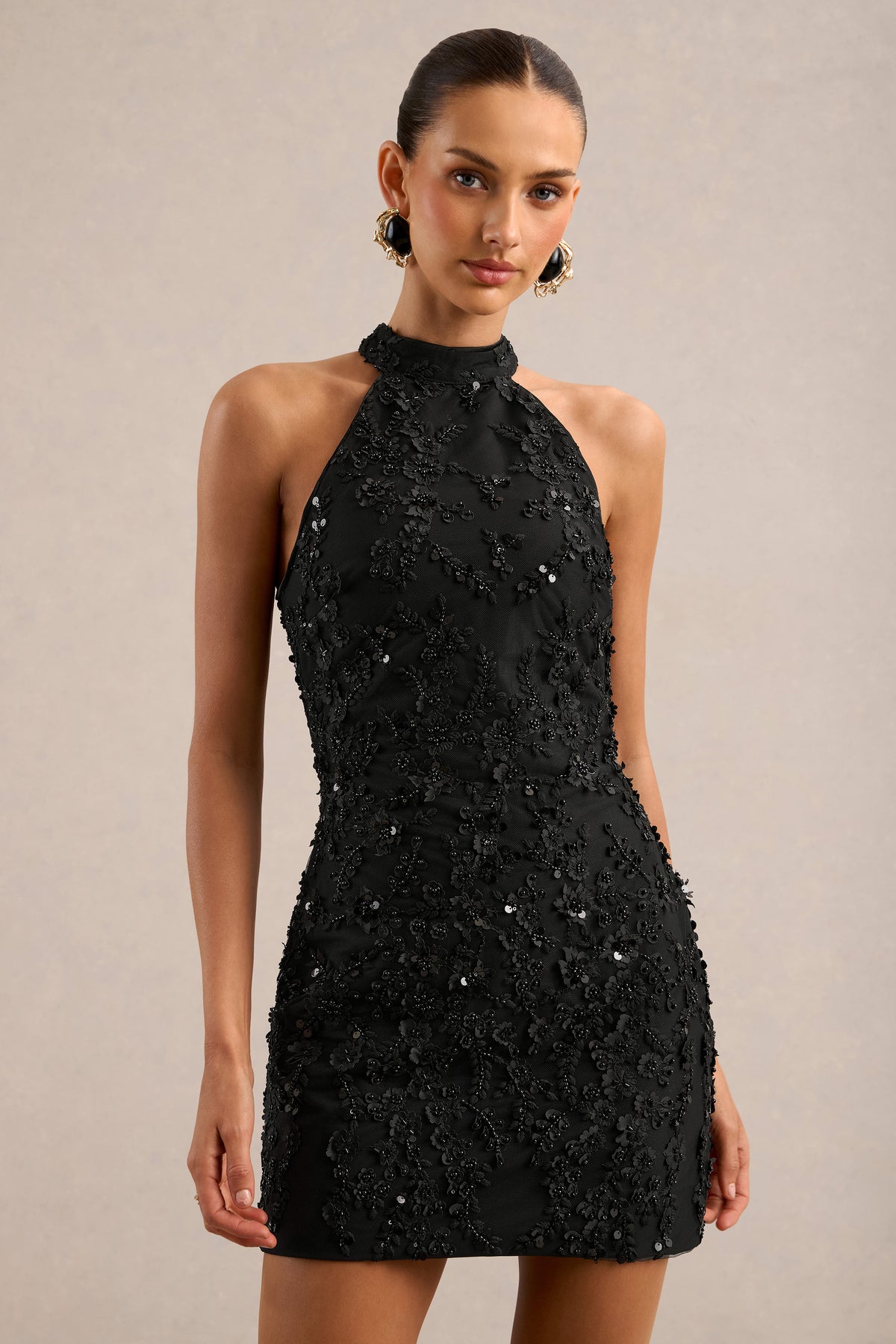 ECM_HR_CL137367001 - Penelope _ Black Embellished High Neck Mini Dress4.jpg