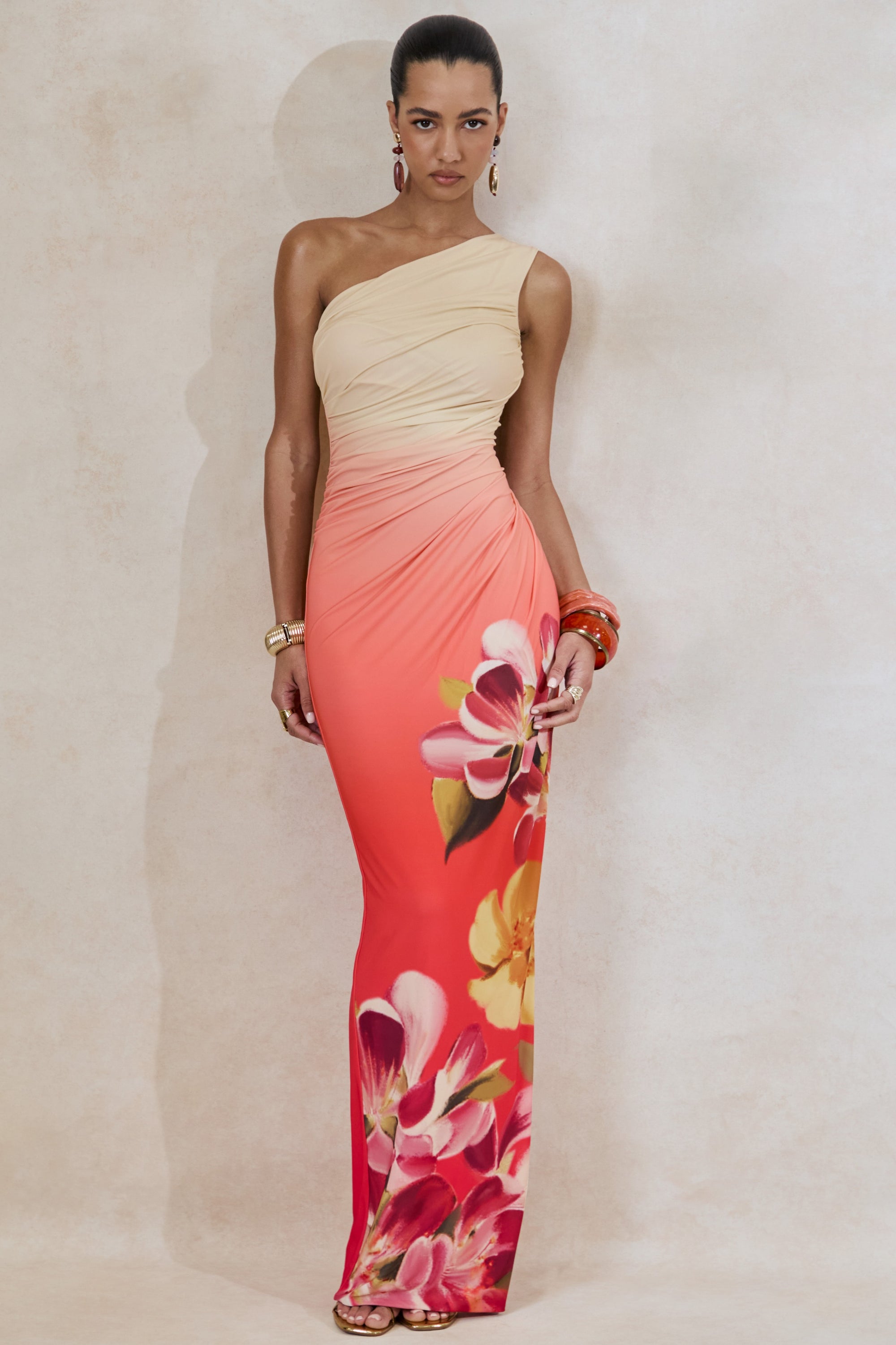 ECM_HR_CL137412234 - Hazel _ Orange And Pink Floral Print Asymmetric-Neck Maxi Dress0.jpg