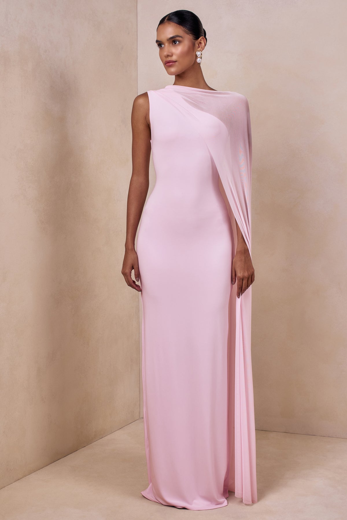 ECMH_HR_CL137449084 - Mirelle _ Light Pink High-Neck Maxi Dress With Cape-Sleeve1.jpg