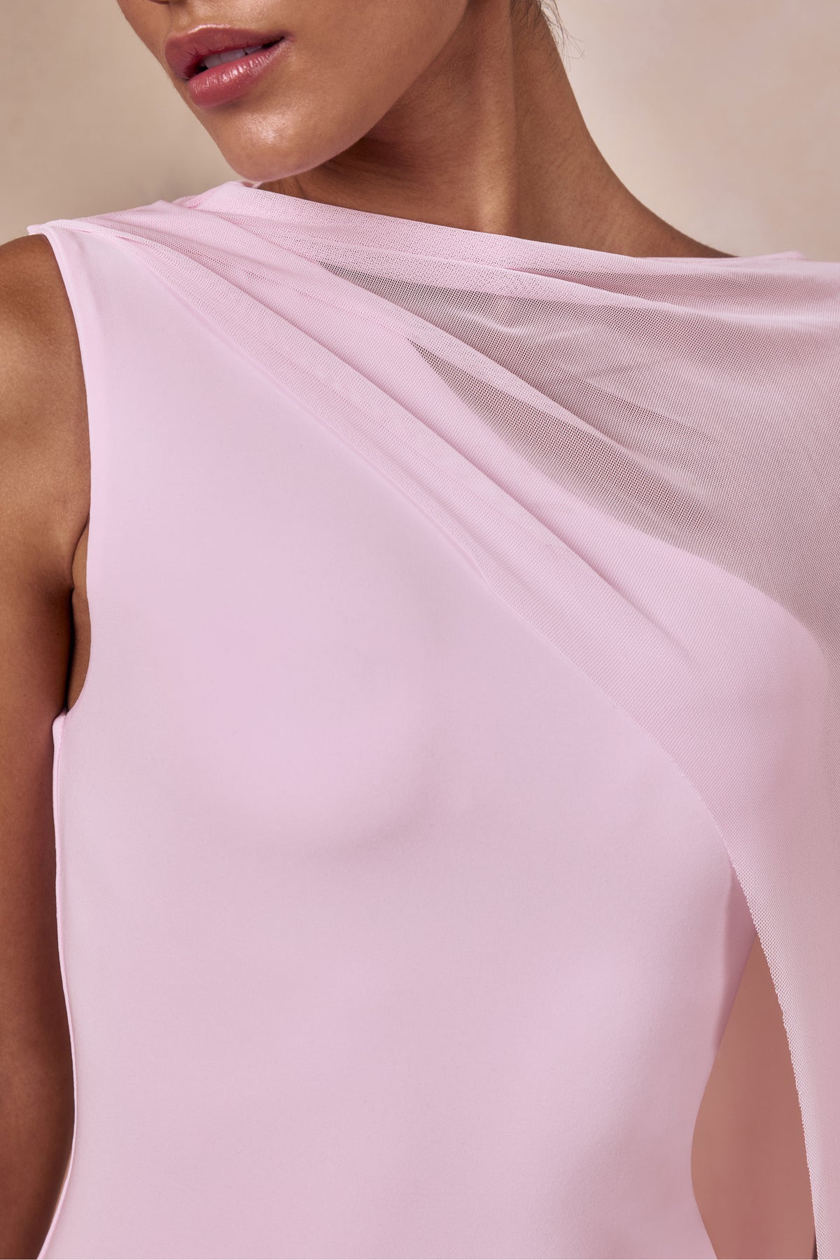 ECM_HR_CL137449084 - Mirelle _ Light Pink High-Neck Maxi Dress With Cape-Sleeve5.jpg