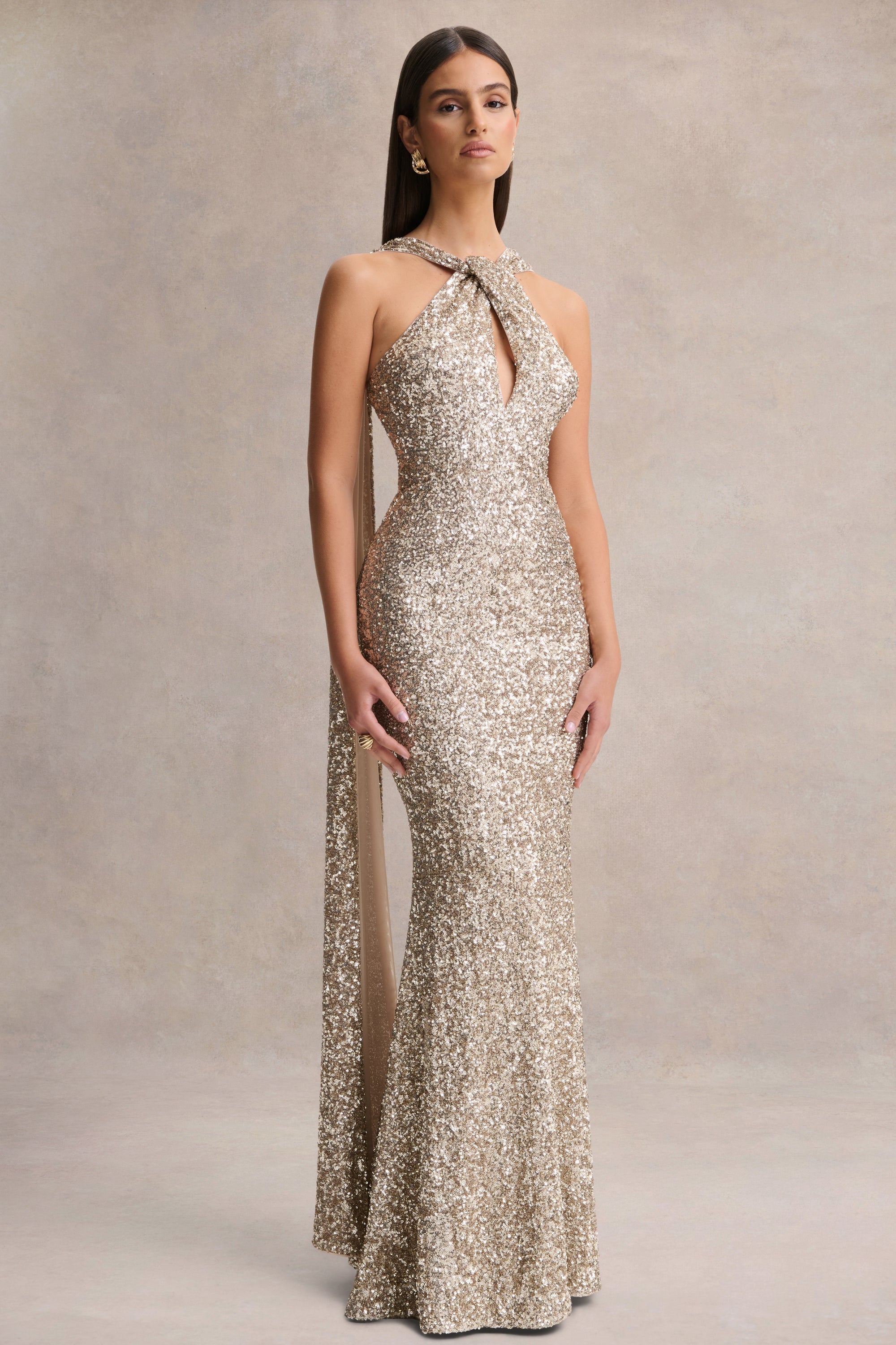 HR_CL137512050 - Renelle - Gold Sequin Halter-Neck Maxi Dress 1.jpg
