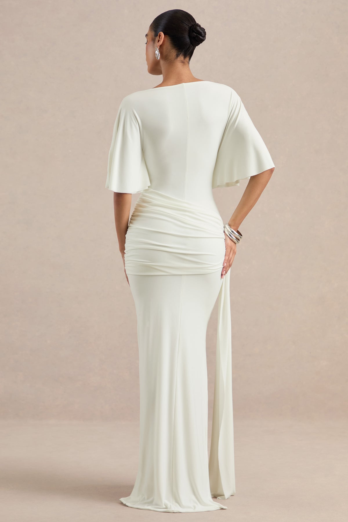 ECM_HR_CL137658110 - Emerelle _ White Wide-Neck Maxi Dress With Sash And Draped-Detailing5.jpg