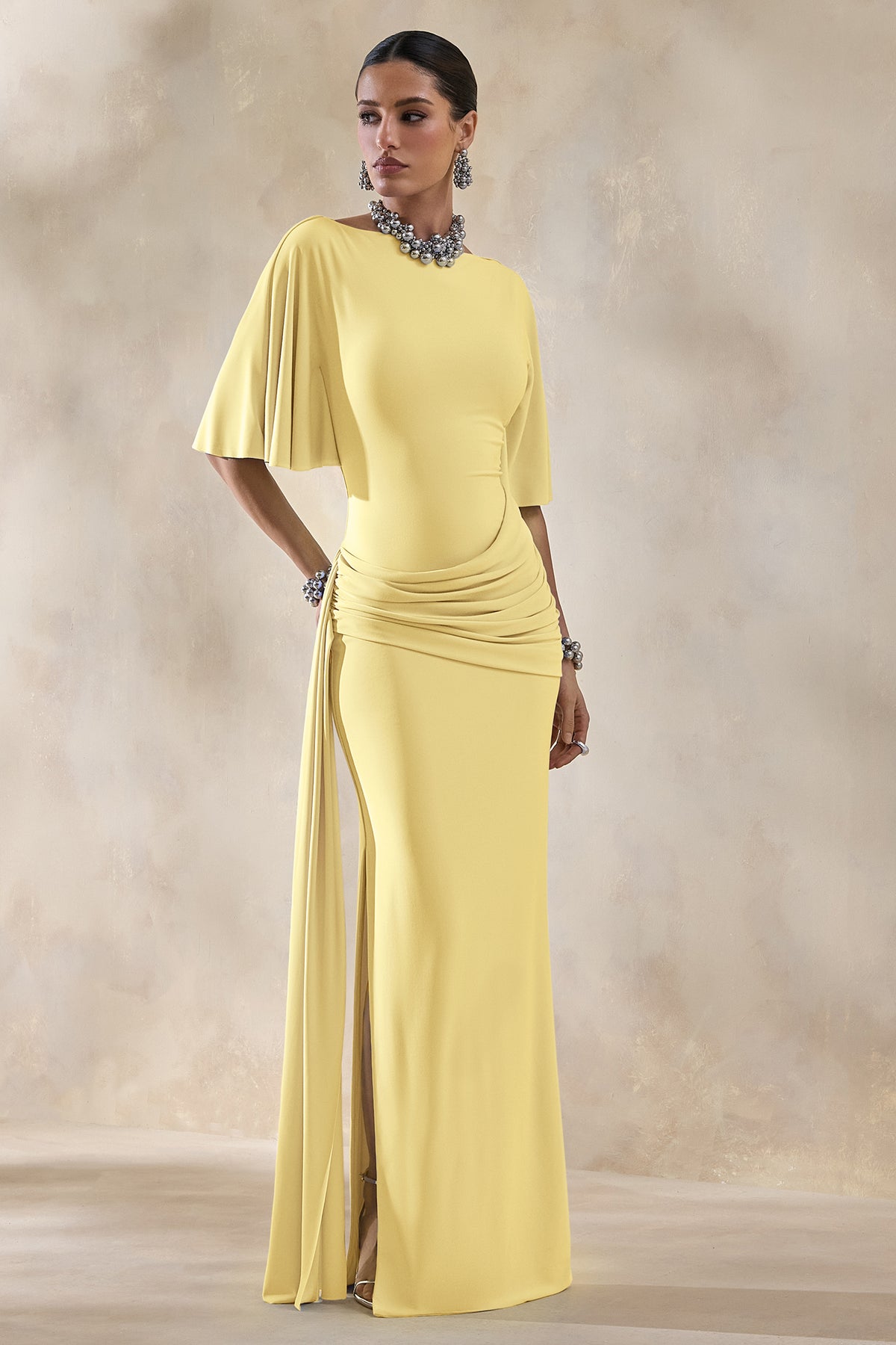 ECM_HR_CL137658121 - Emerelle | Lemon Wide-Neck Maxi Dress With Sash And Draped-Detailing 1.jpg