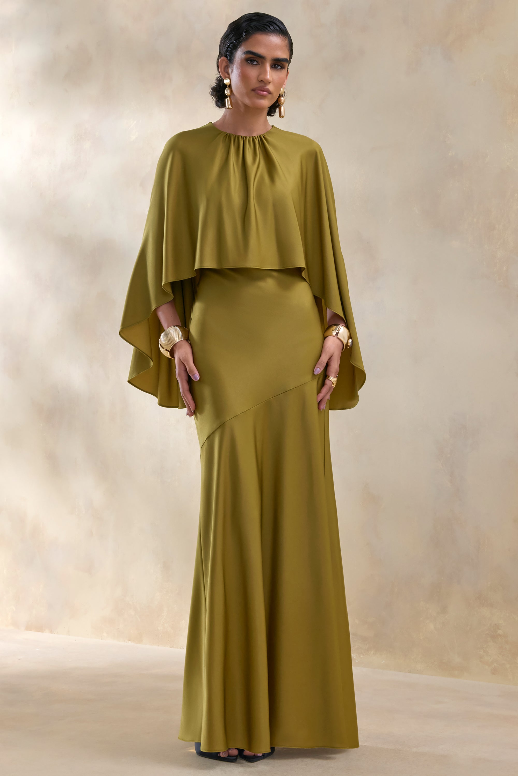 ECM_HR_CL137670031---Vanthea-_-Olive-Satin-Round-Neck-Maxi-Dress-With-Cape-Sleeves-0.jpg