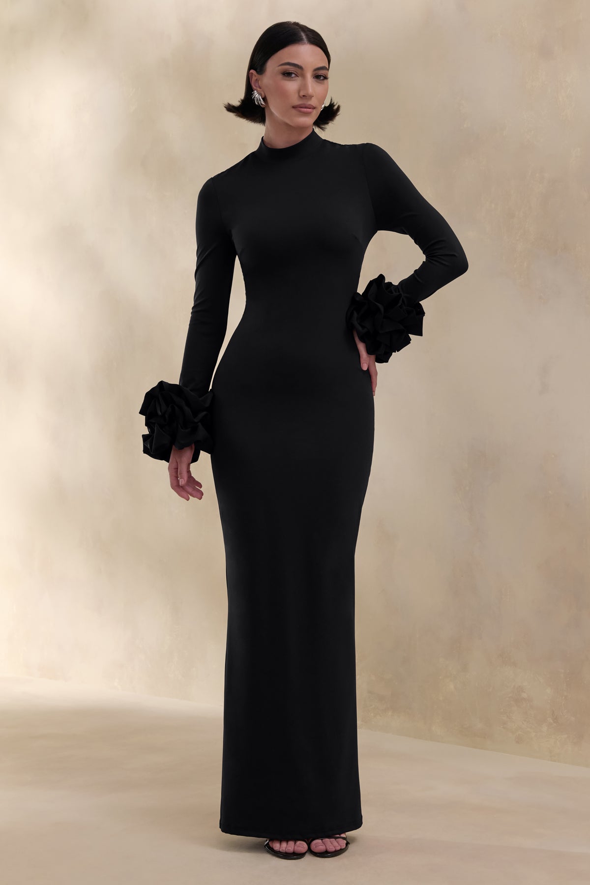 ECM_HR_CL137681001---Jaselle-_-Black-High-Neck-Maxi-Dress-With-Ruffled-Satin-Cuffs-1.jpg