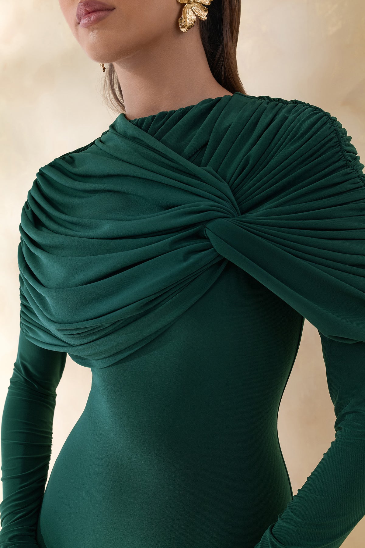 ECM_HR_CL137698038 Evessa _ Dark Green High-Neck Maxi Dress With Gathered-Detailing 1 (1).jpg