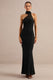 ECM_HR_CL137711001 - Almaria | Black Lace Asymmetric-Neck Maxi Dress With Collar-Detail 0.jpg