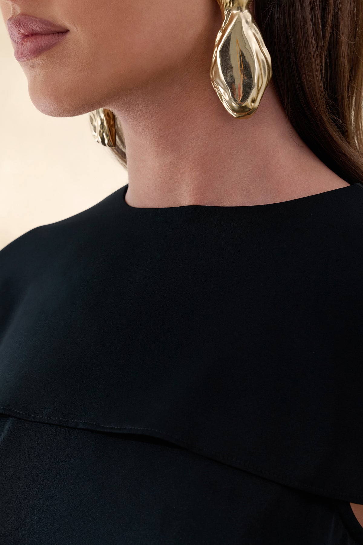 ECM_HR_CL137777001 - Aetheria | Black Satin High-Neck Top With Cape + ECM_HR_CL137855110 - Iveta | White Satin Maxi-Skirt 0.jpg