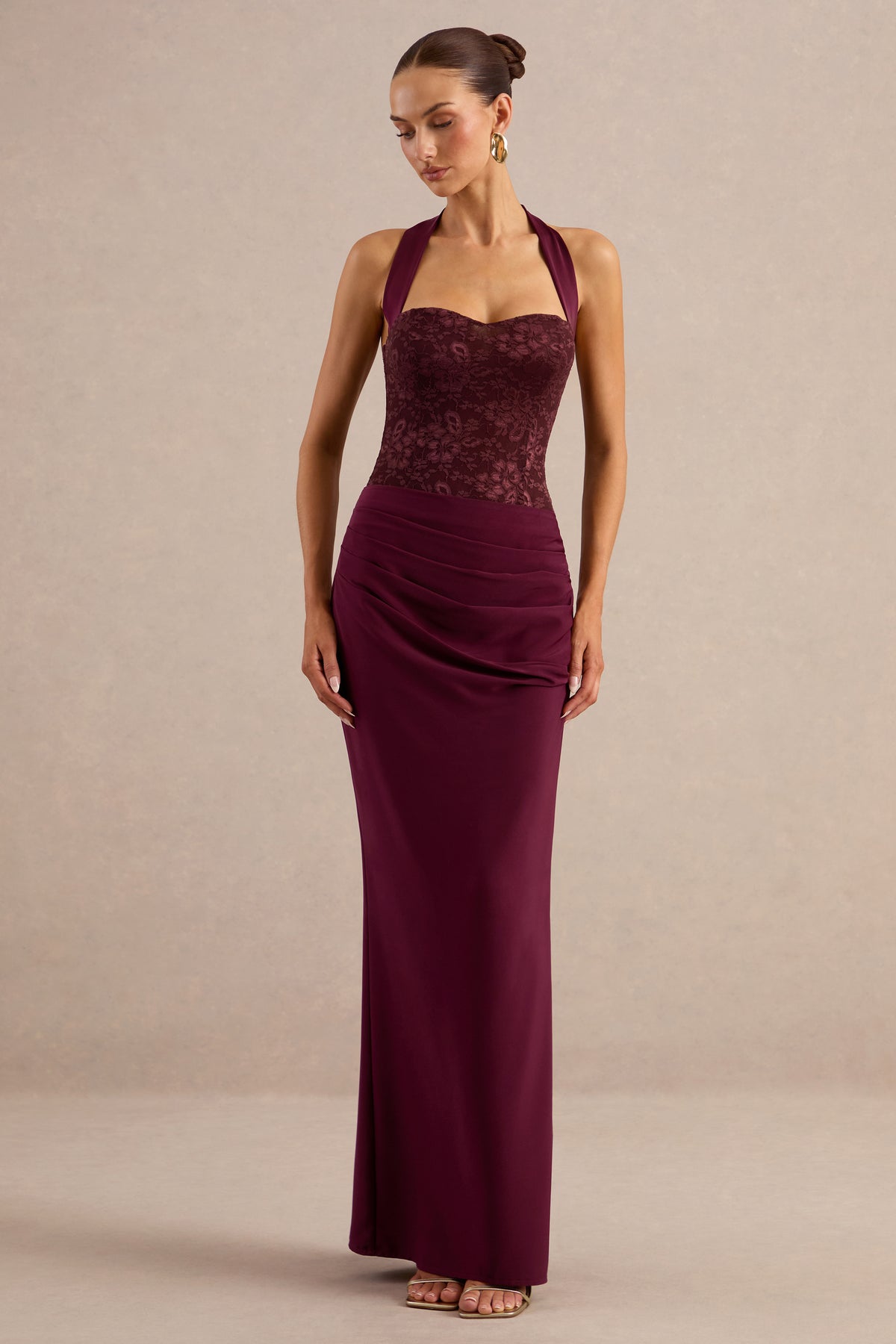 CL137831102 - Sylisse | Burgundy Satin Draped Maxi Skirt9.jpg