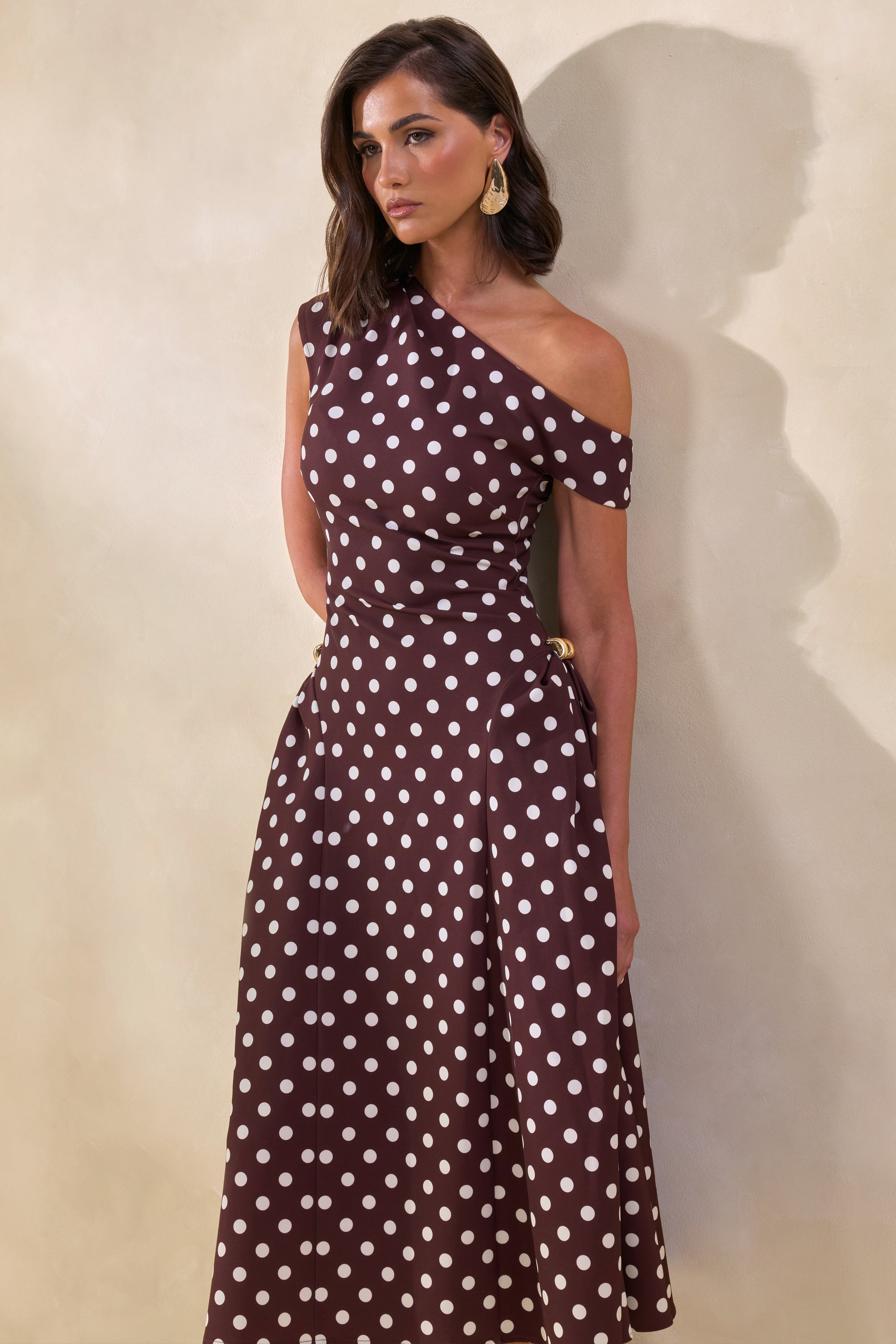 ECM_HR_CL137863021 - Celosia _ Brown Polka-Dot Asymmetric-Neck Midi Dress With Gold-Detailing4.jpg