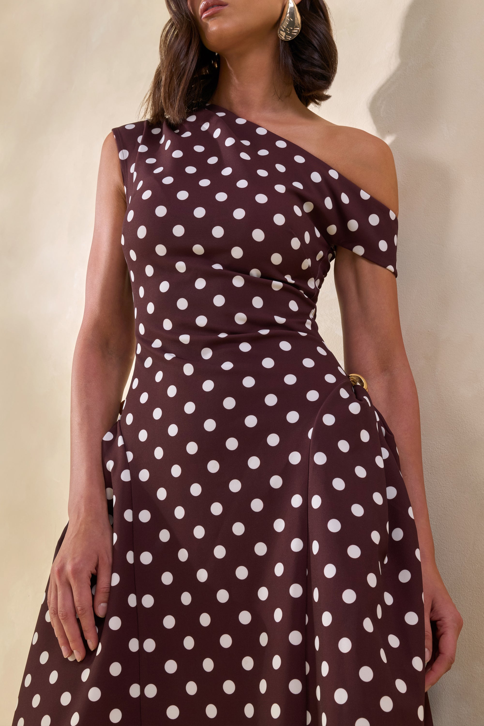 ECM_HR_CL137863021 - Celosia _ Brown Polka-Dot Asymmetric-Neck Midi Dress With Gold-Detailing6.jpg