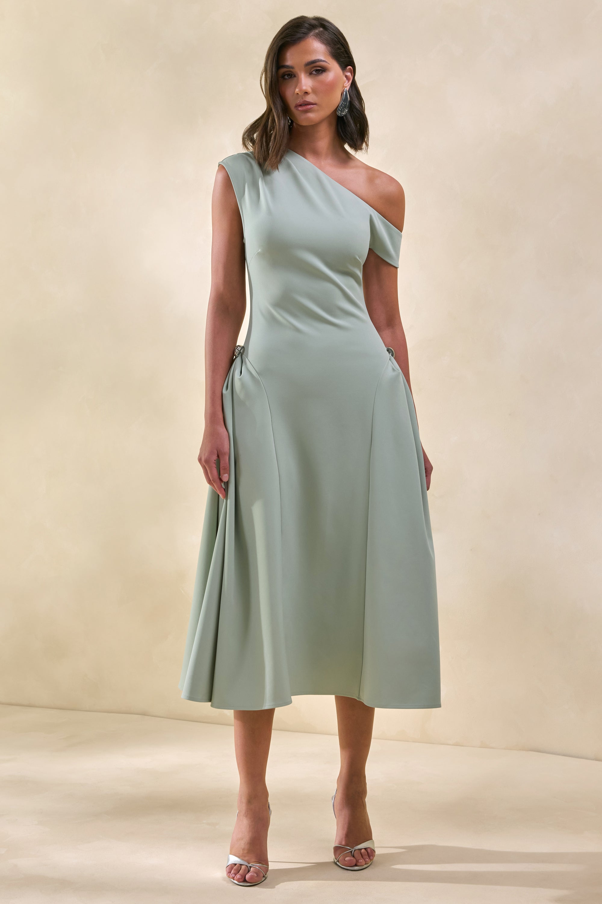 ECM_HR_CL137863033 - Celosia _ Sage Asymmetric-Neck Midi Dress  With Silver-Detailing 0.jpg