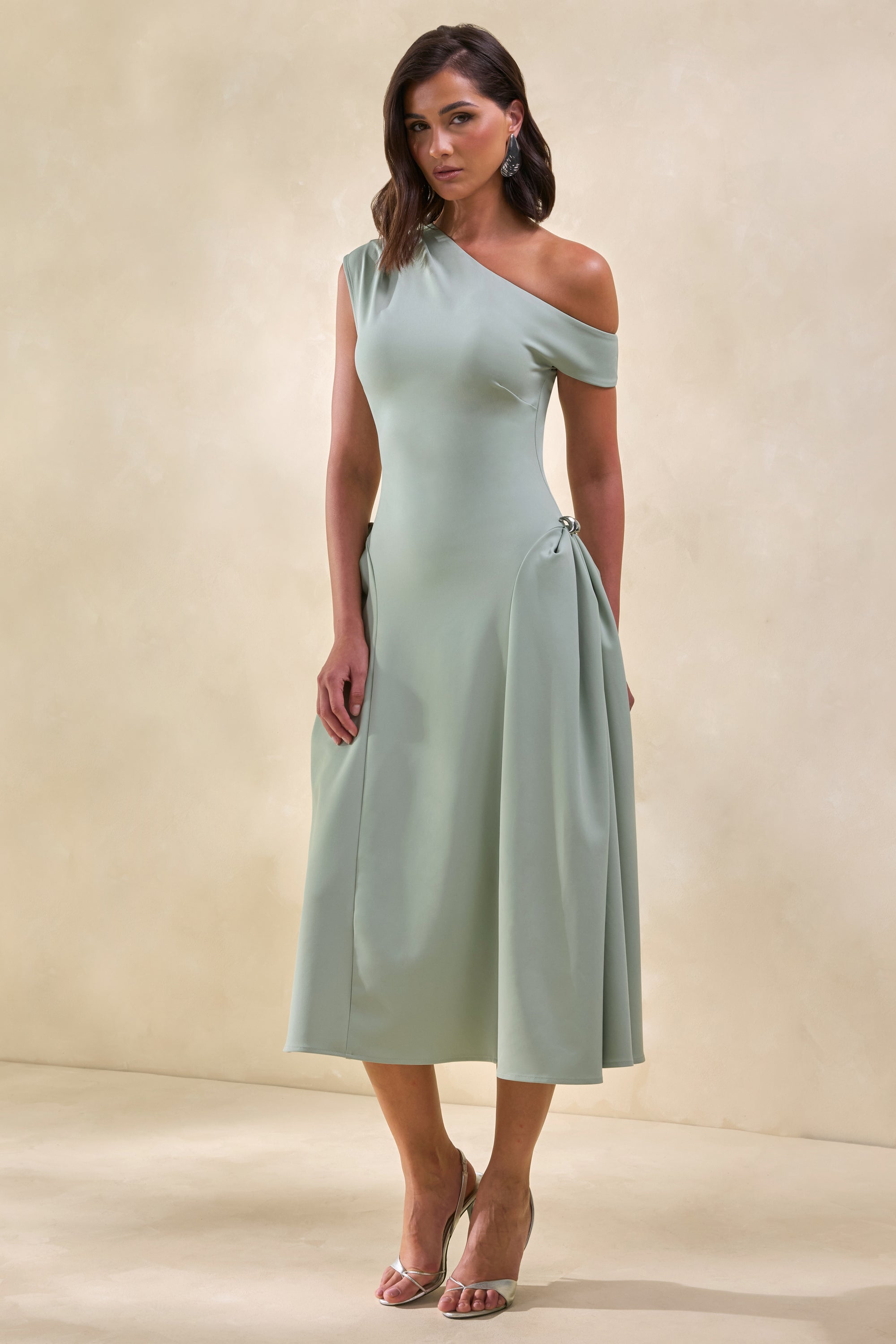 ECM_HR_CL137863033 - Celosia _ Sage Asymmetric-Neck Midi Dress  With Silver-Detailing 1.jpg