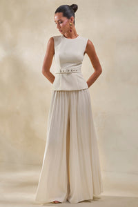 ECM_HR_CL137939111---Karienne-_-Cream-Round-Neck-Top-With-Belted-Detail-+-CL137940111---Lerenza-_-Cream-Satin-Wide-Leg-Pleated-Trousers0.jpg