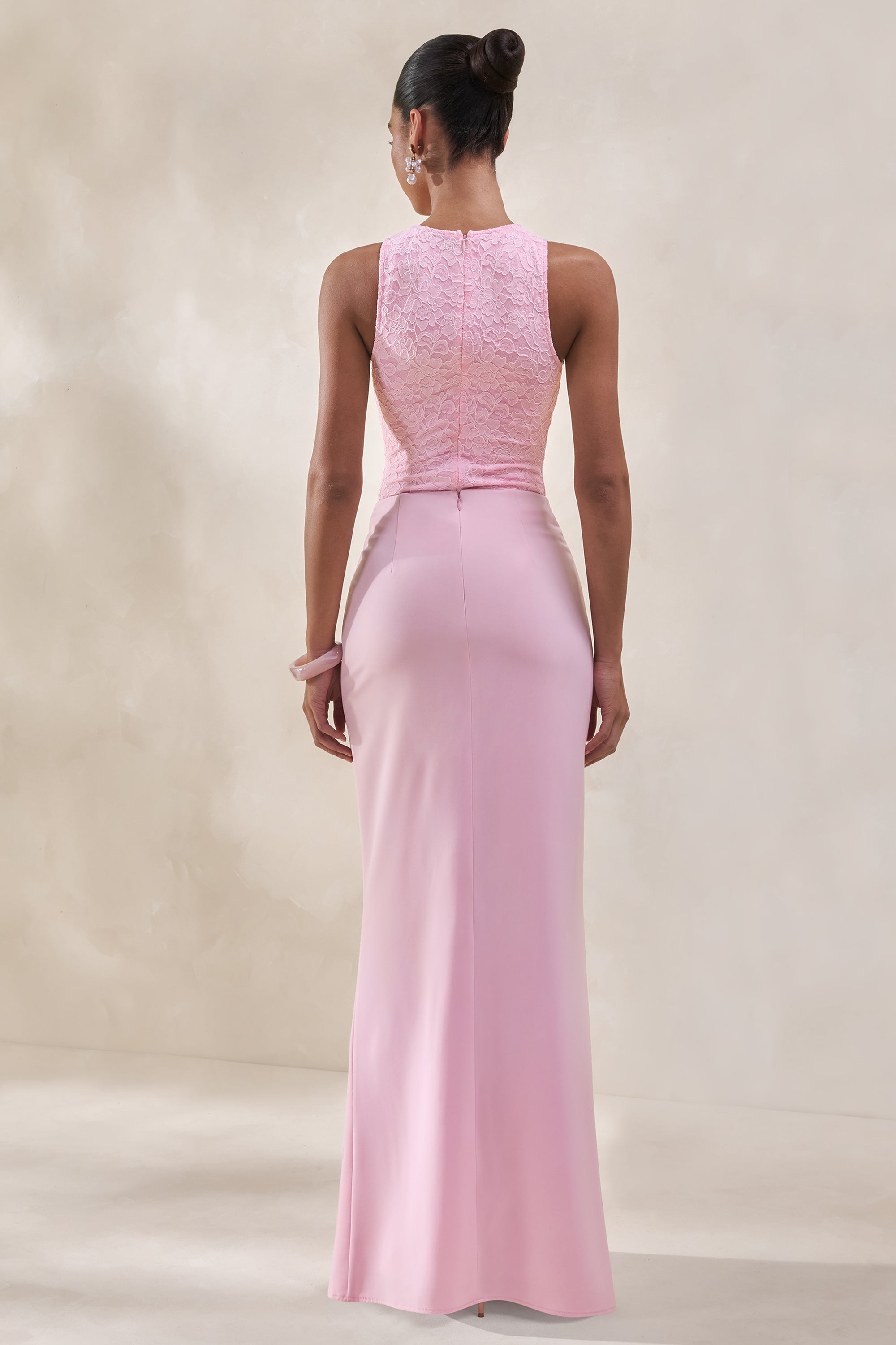 ECM_HR_CL137964084 - Setaria _ Pink Satin Maxi-Skirt With Gathered-Detailing And Sash + CL137962084 - Serale _ Pink Lace Halter-Neck Bodysuit8.jpg