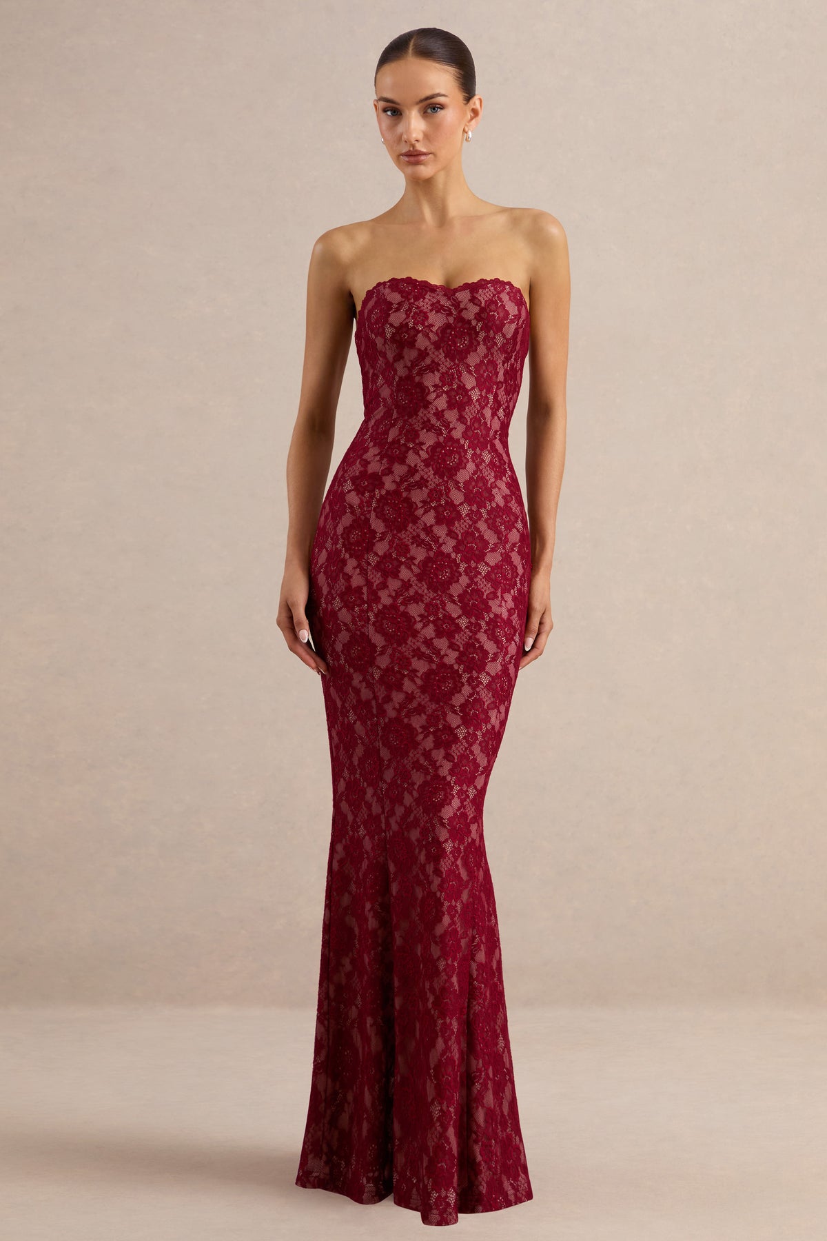 ECM_HR_CL137971100 - Mirellia _ Dark Red Lace Sweetheart-Neck Maxi Dress 4.jpg
