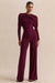 ECM_HR_CL138033102 - Eloura - Burgundy High-Neck Jumpsuit With Twist-Gathered Detail 07_HERO.jpg