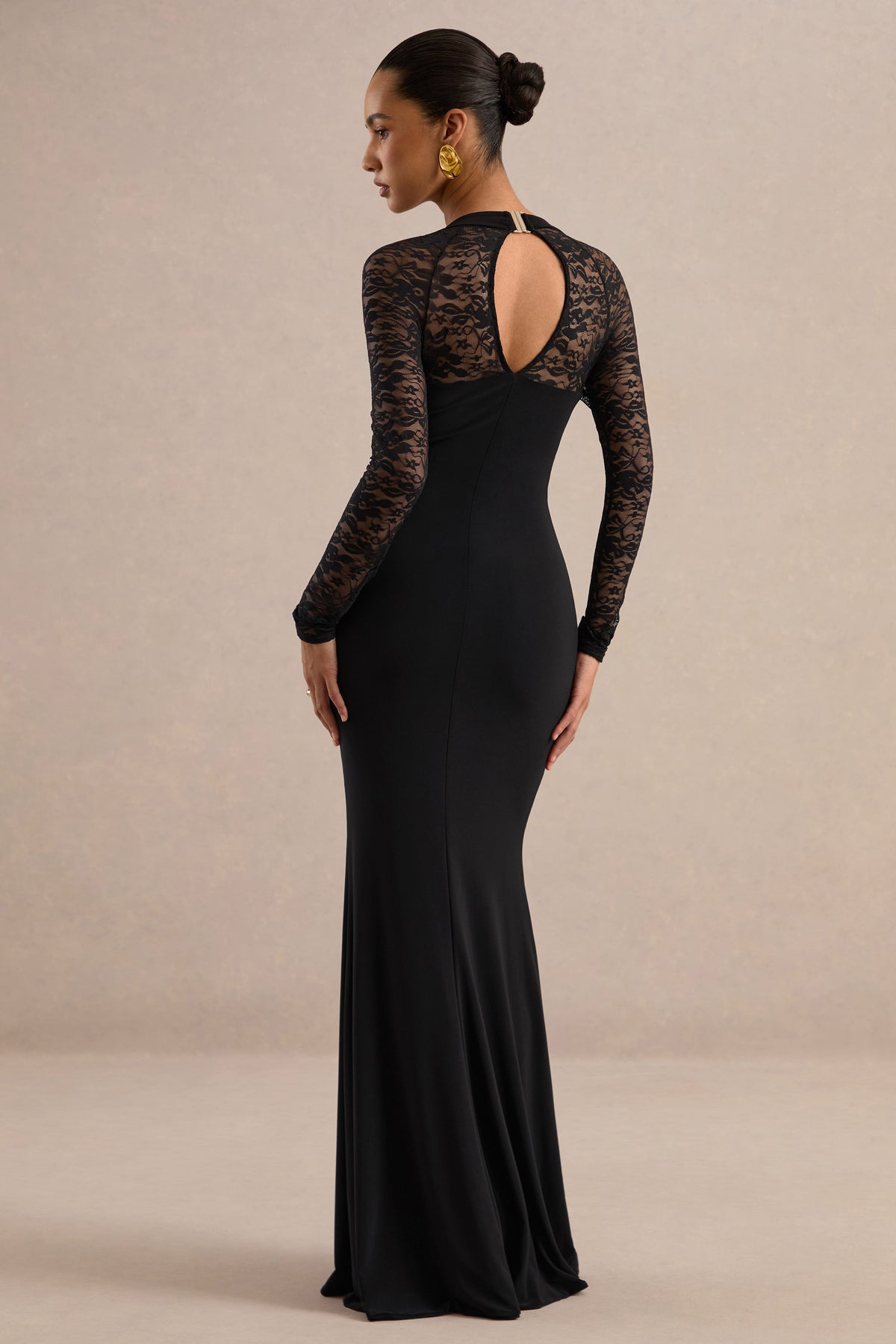 ECM_HR_CL138056001 - Anessa  Black Square-Neck Maxi Dress With Lace Long-Sleeves4.jpg