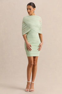 ECM_HR_CL138069032 - Magoria _ Mint Mesh Round-Neck Cape + CL138075032 - Merisse _ Mint Bandeau Mini-Dress With Ruched-Detailing 11.jpg