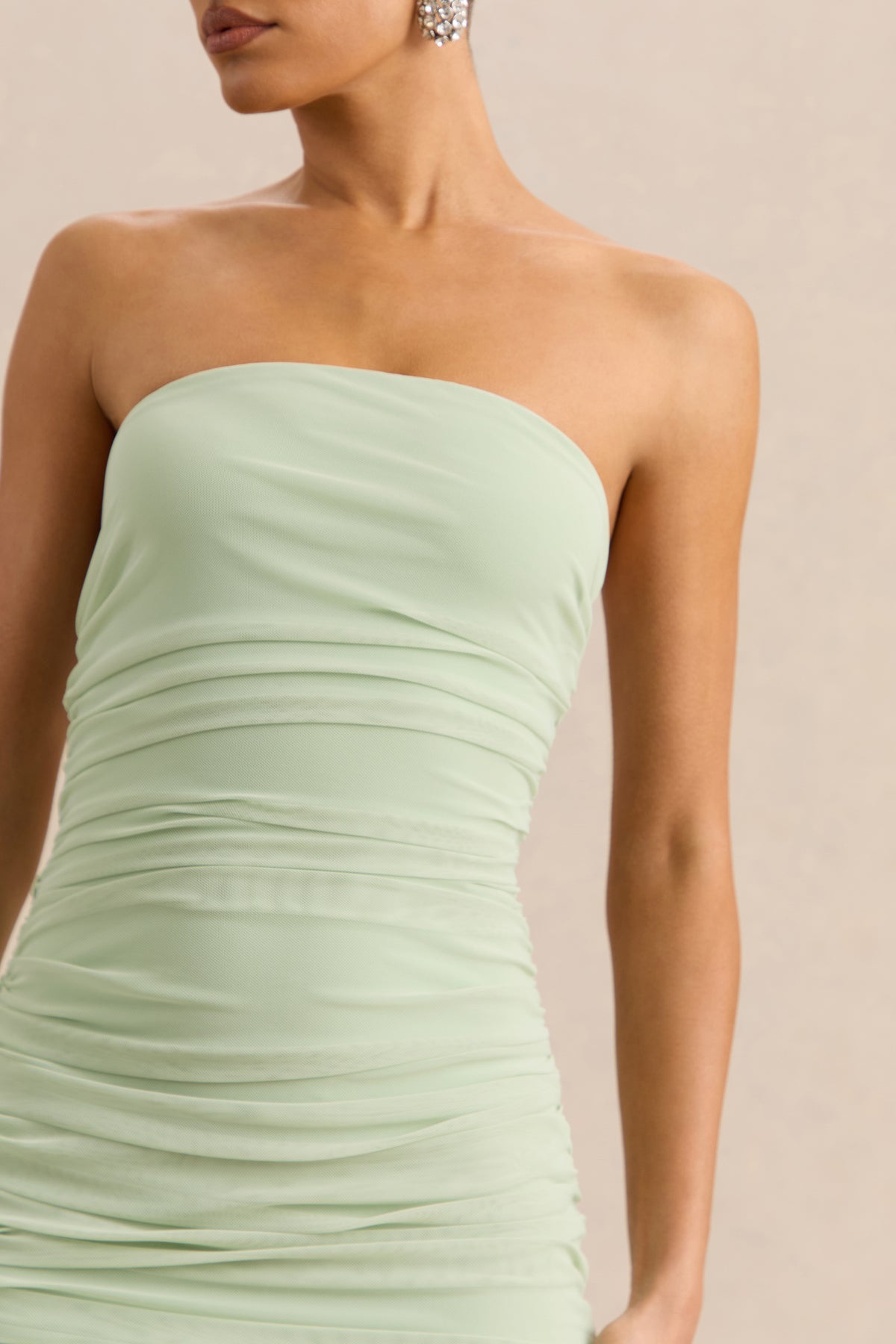 ECM_HR_CL138069032 - Magoria _ Mint Mesh Round-Neck Cape + CL138075032 - Merisse _ Mint Bandeau Mini-Dress With Ruched-Detailing 12.jpg