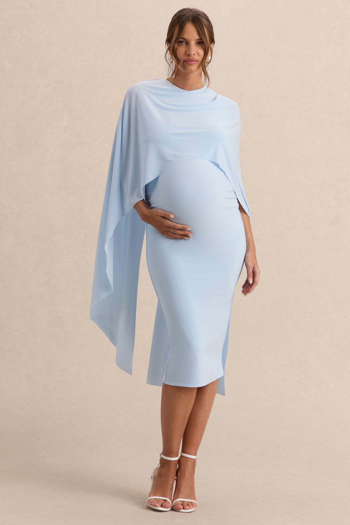 ECM_HR_CL138105013  - Arwen Powder Blue Round-Neck Maternity Midi Dress With Cape Detail 6.jpg