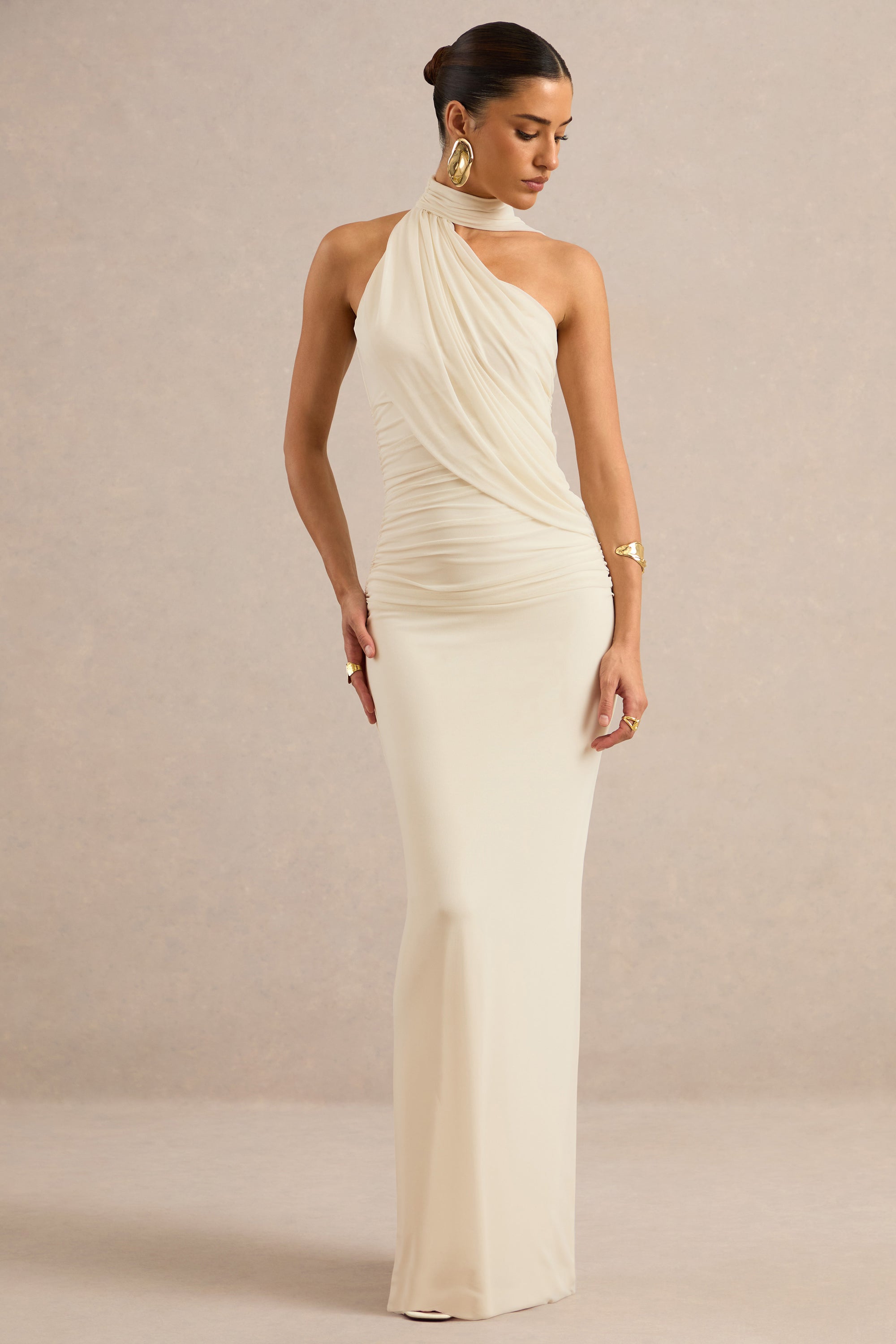ECM_HR_CL138121111 - Gelsey _ Cream Asymmetric-Neck Maxi Dress With Scarf Detail0.jpg