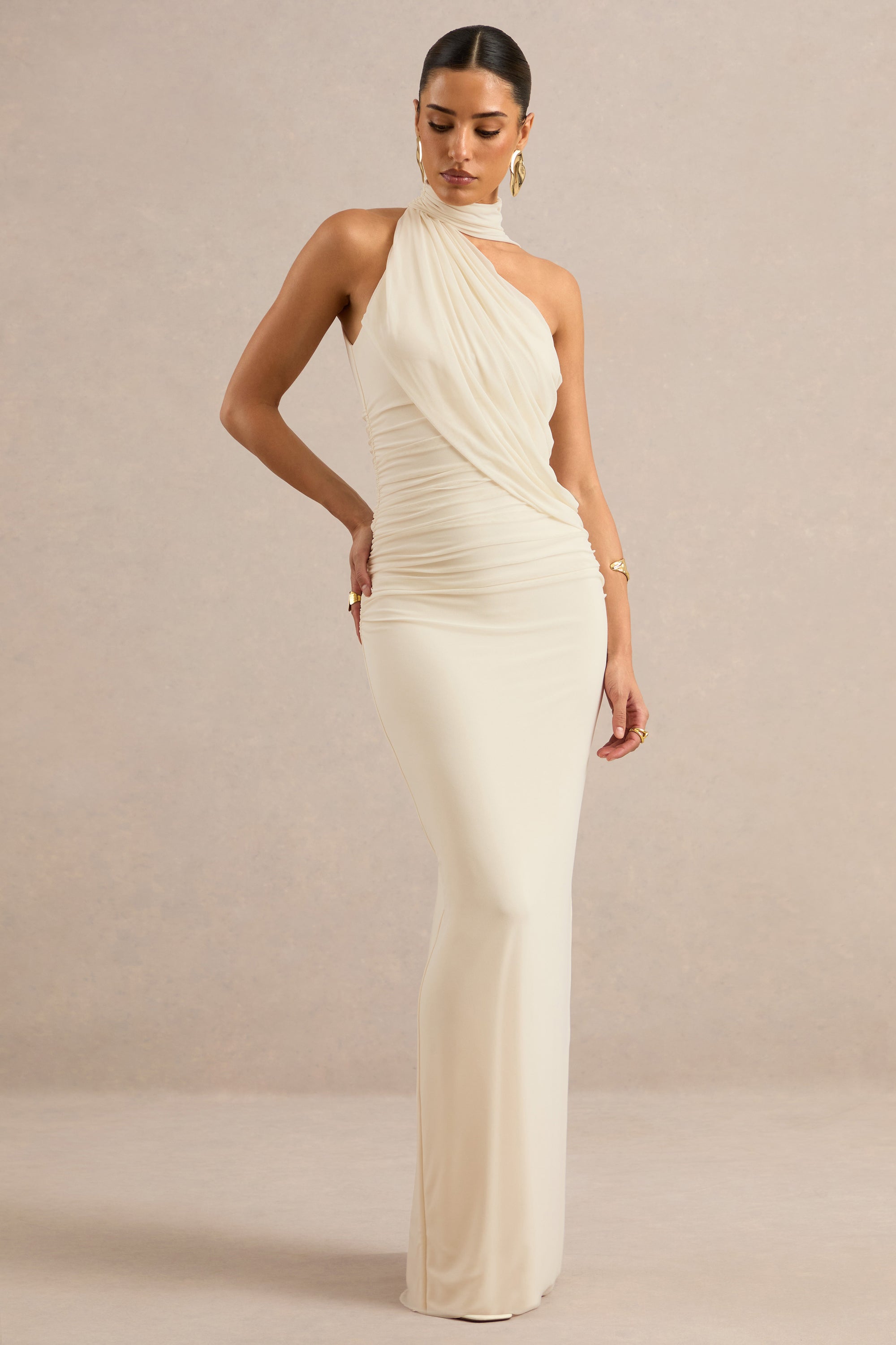 ECM_HR_CL138121111 - Gelsey _ Cream Asymmetric-Neck Maxi Dress With Scarf Detail2.jpg