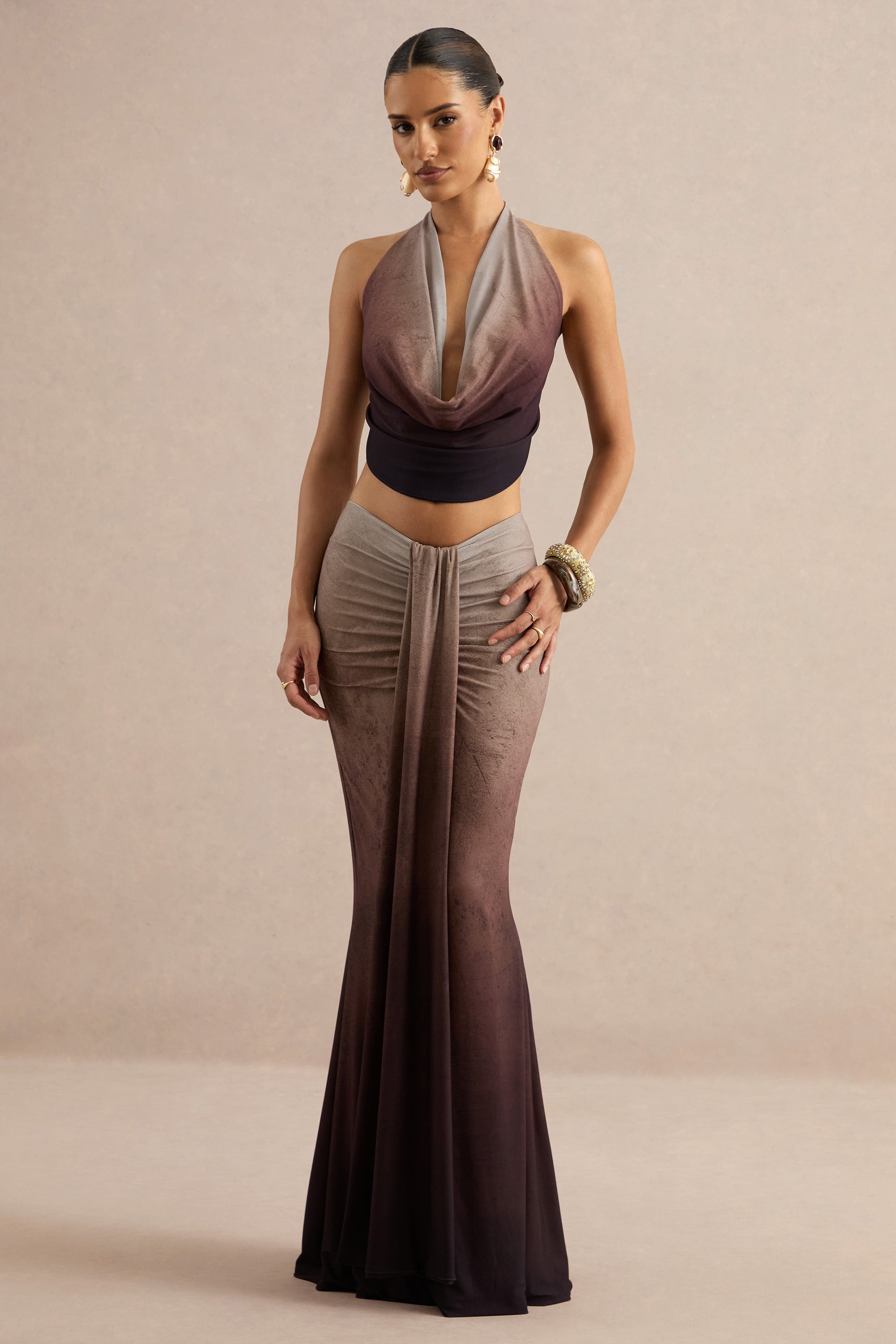 ECM_HR_Izel Brown Ombre Maxi Skirt With Gathered Detailing CL138125021 CL138124021 co ord  18.jpg