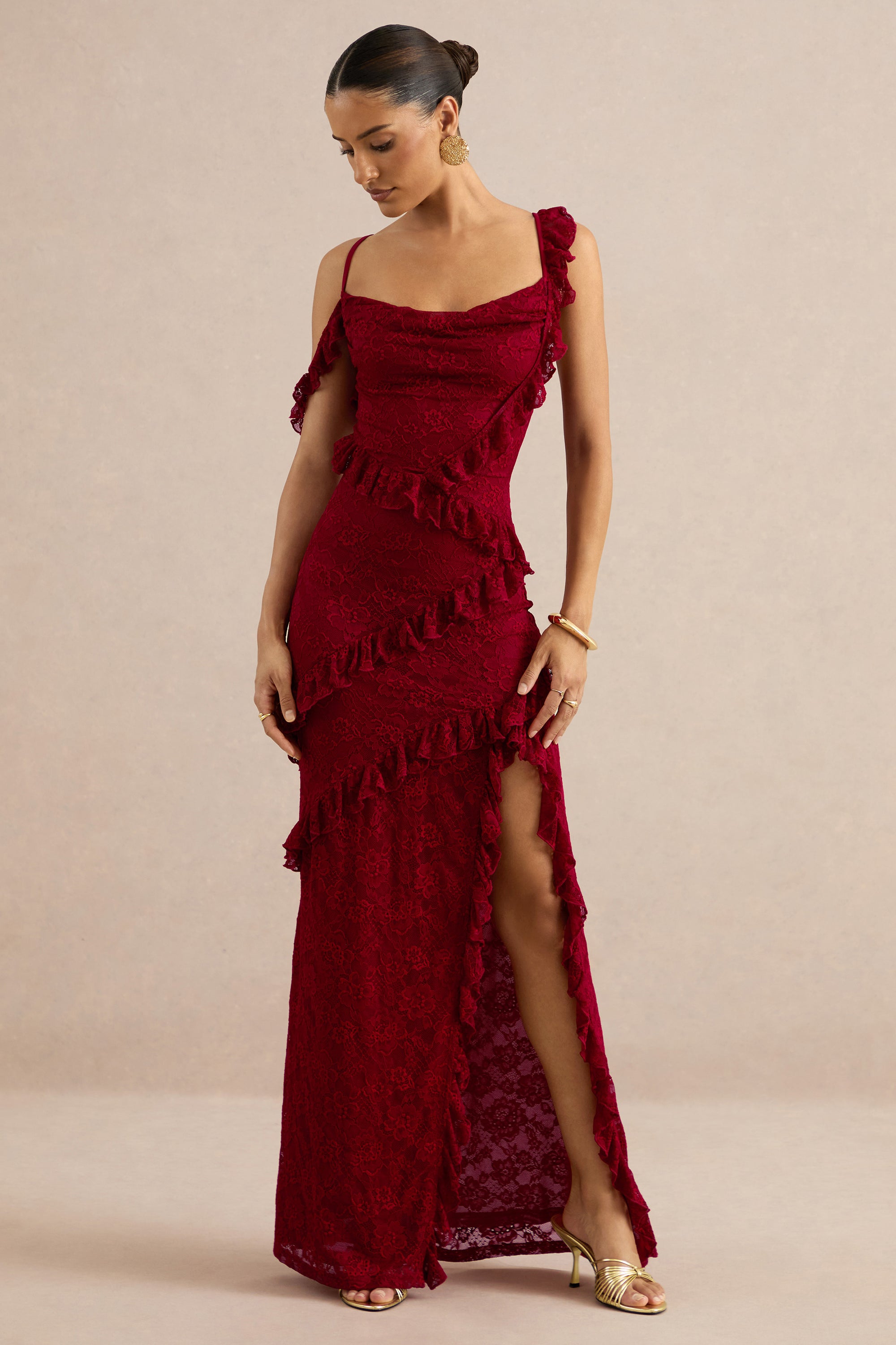 ECM_HR_Sera Red Lace Cowl-Neck Maxi Dress With Ruffled Detailing CL138128100 15.jpg