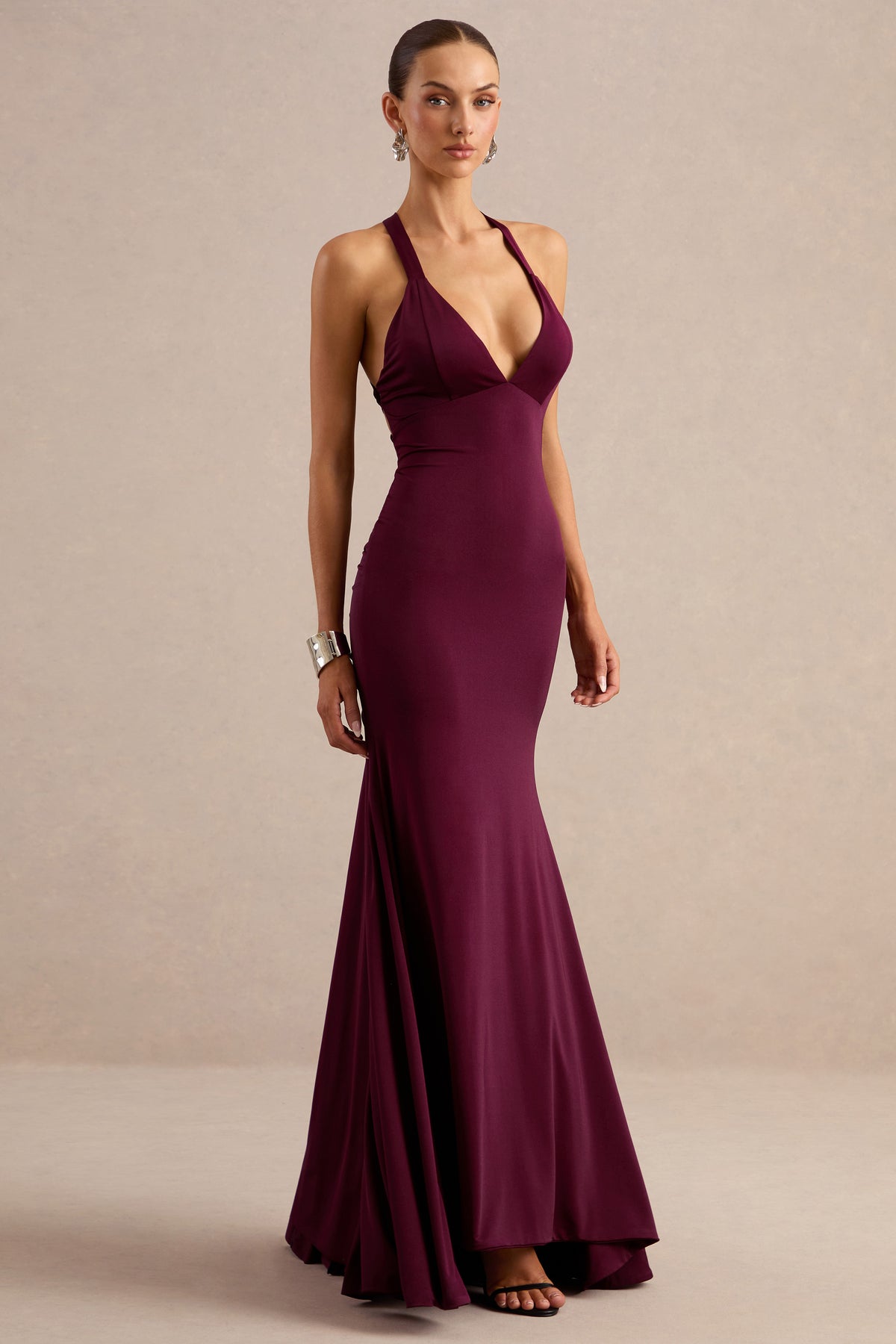 ECM_HR_CL138174102 - Kalyna _ Burgundy Halter-Neck Maxi Dress With Open-Back2.jpg