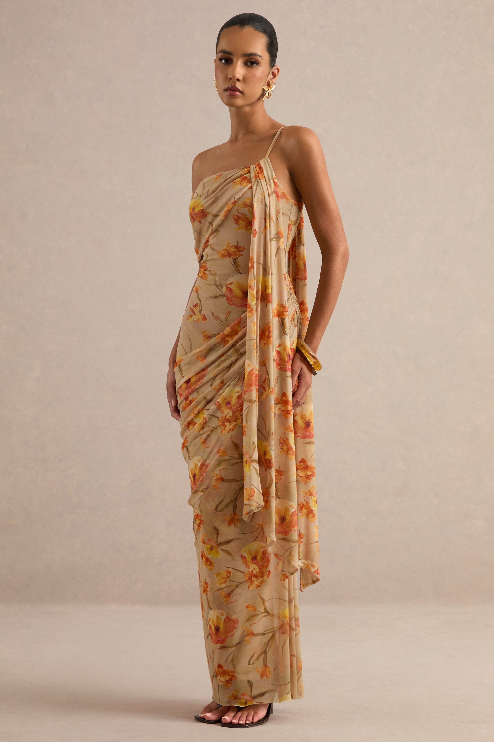 ECM_HR_CL138213070 - Afton _ Orange Floral Mesh Asymmetric-Neck Maxi Dress With Sash Detail 0.jpg