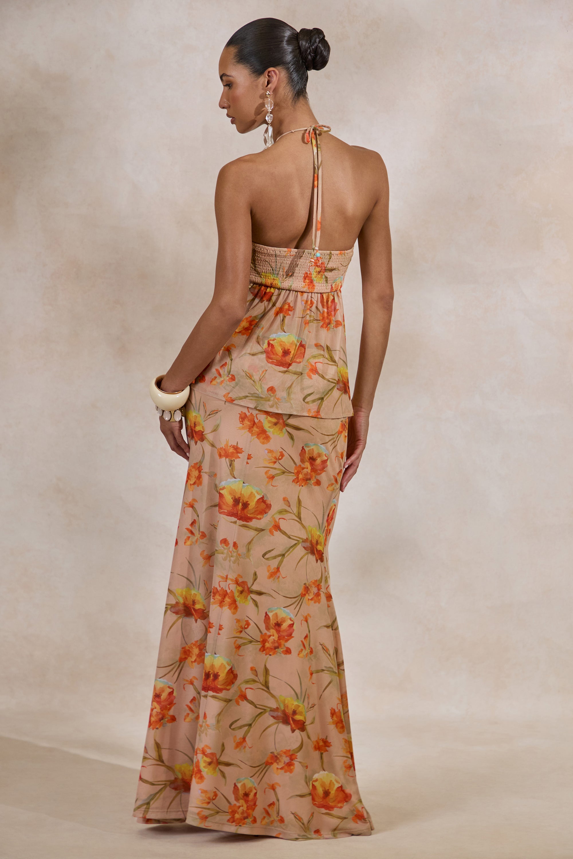 CL138222070 - Flaviah _ Orange Floral Print Mesh Maxi Skirt 7.jpg