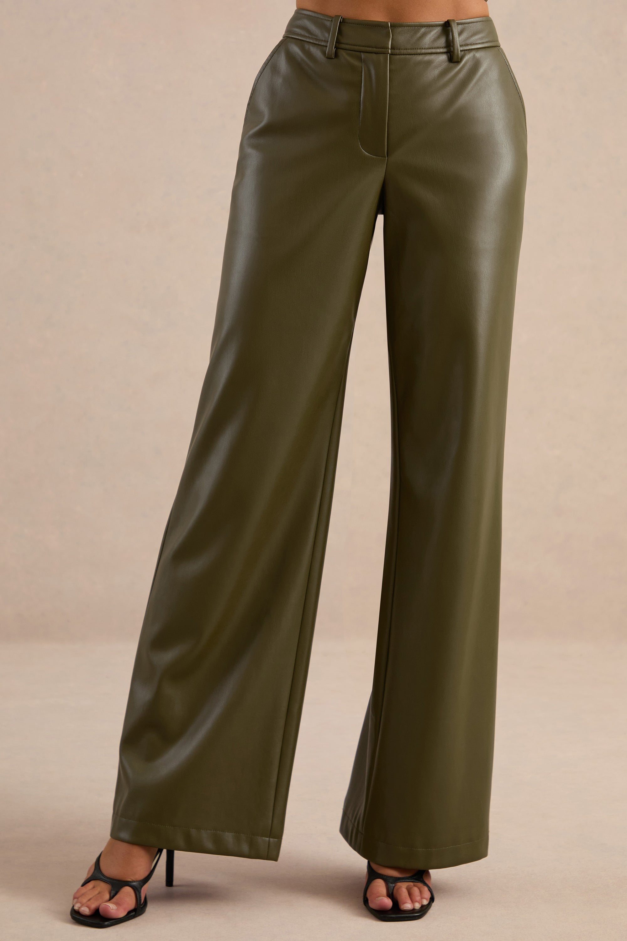 CL138271035 - Gaelina Khaki Straight-Leg Trousers2.jpg