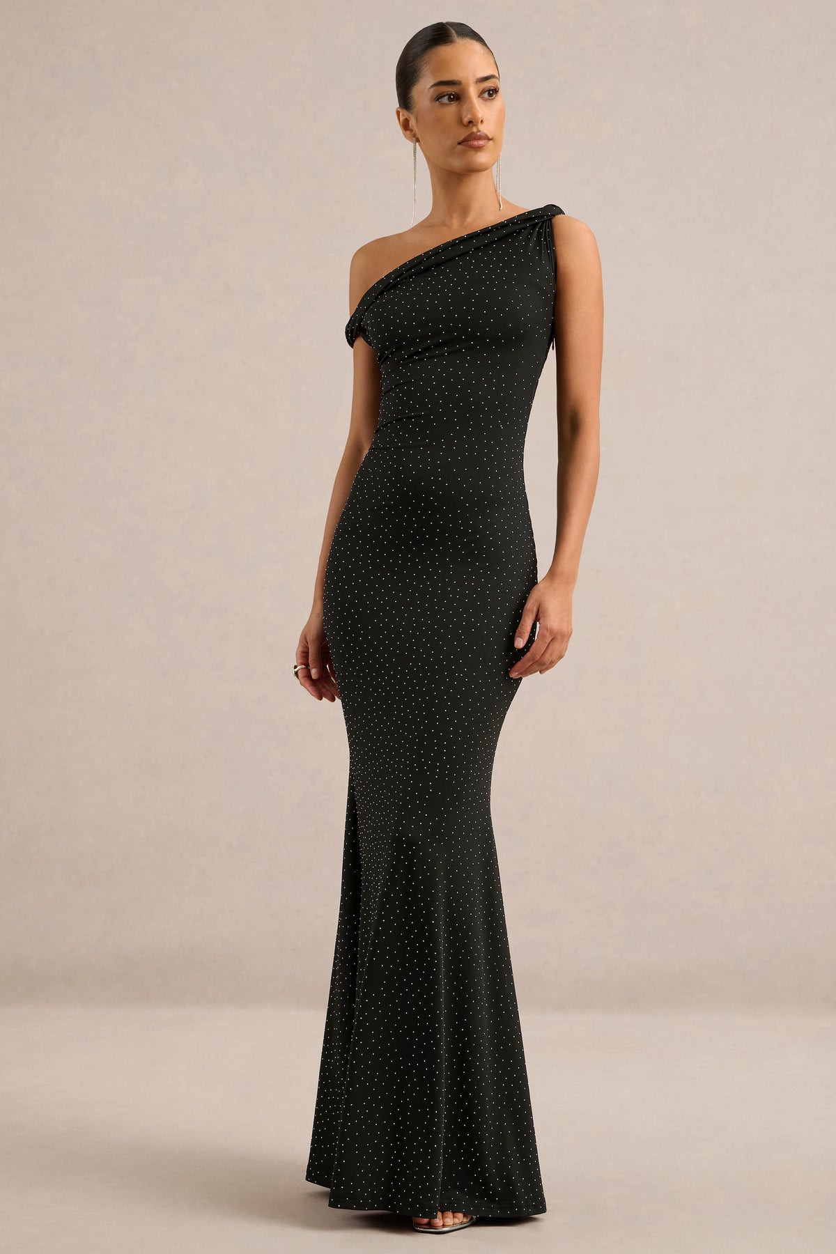 ECM_HR_CL138311001 - Elfrida | Black Hotfix Twisted Asymmetric-Neck Maxi Dress2.jpg