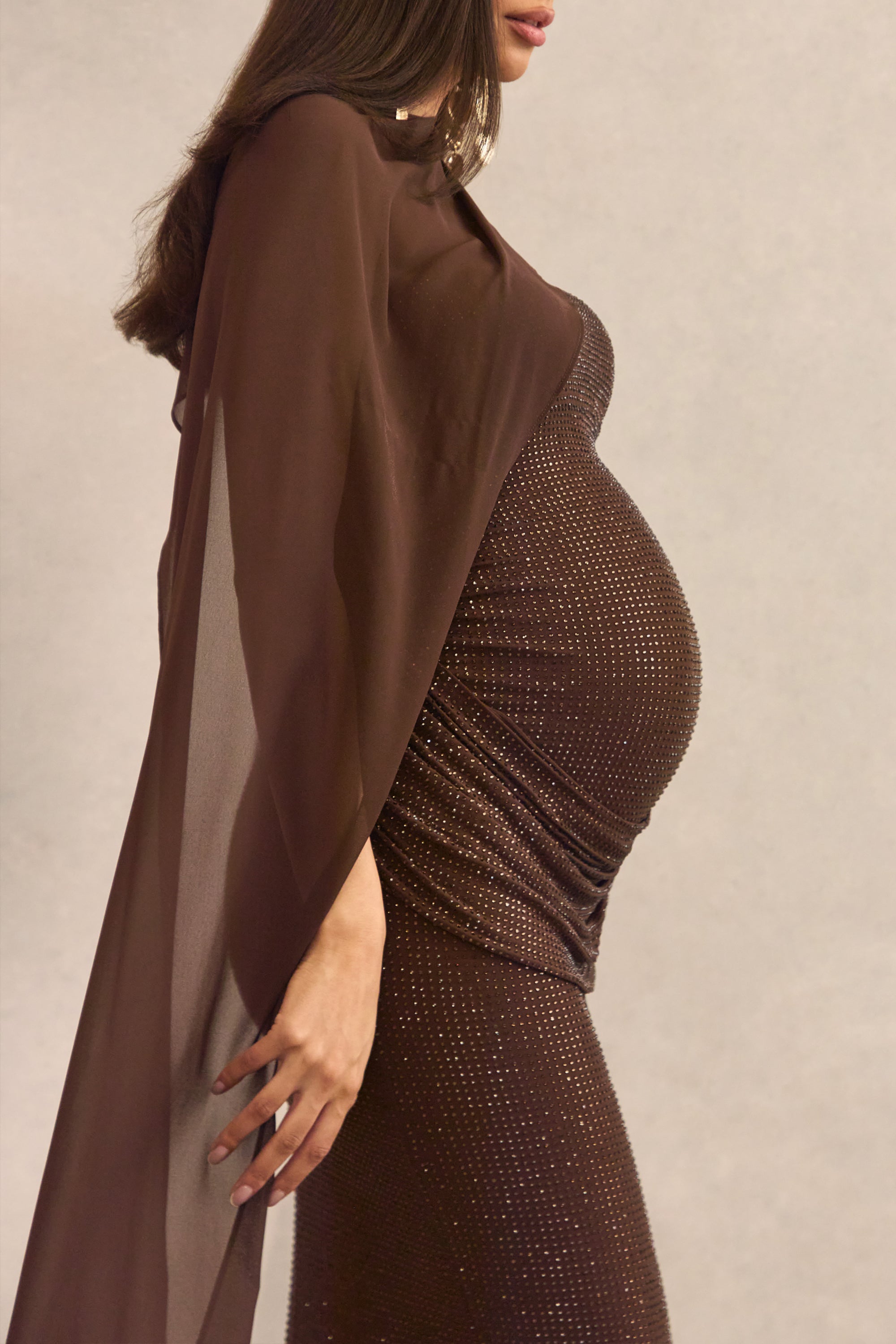 ECM_HR_CL138455022----Ottoline-Dark-Brown-Asymmetric-Neck-Maternity-Maxi-Dress-With-Sheer-Cape-Detail2.jpg