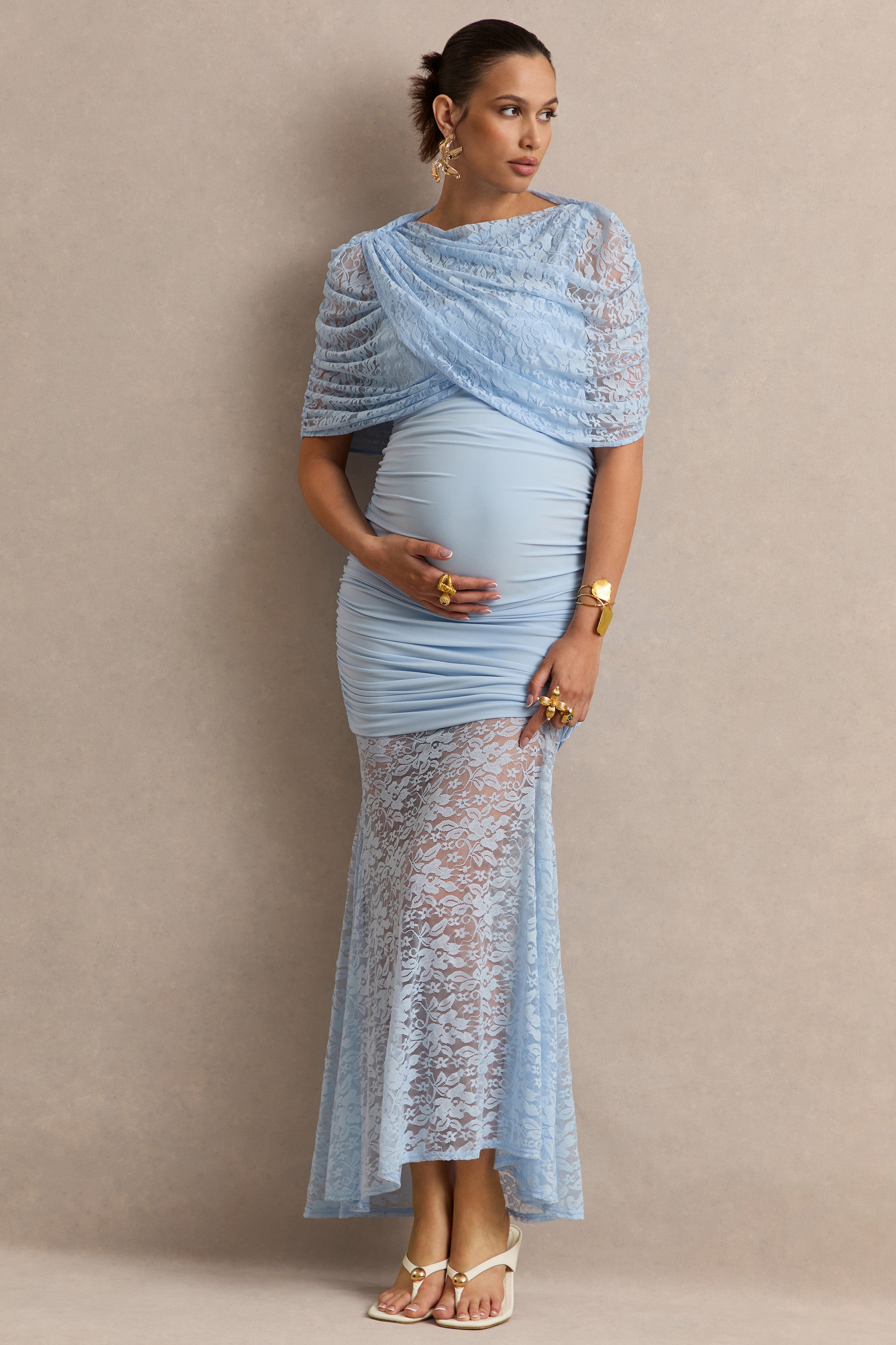 ECM_HR_CL138468013 - Bronta Light Blue Lace High-Neck Maternity Maxi Dress With Short Cape And Sheer Skirt3.jpg