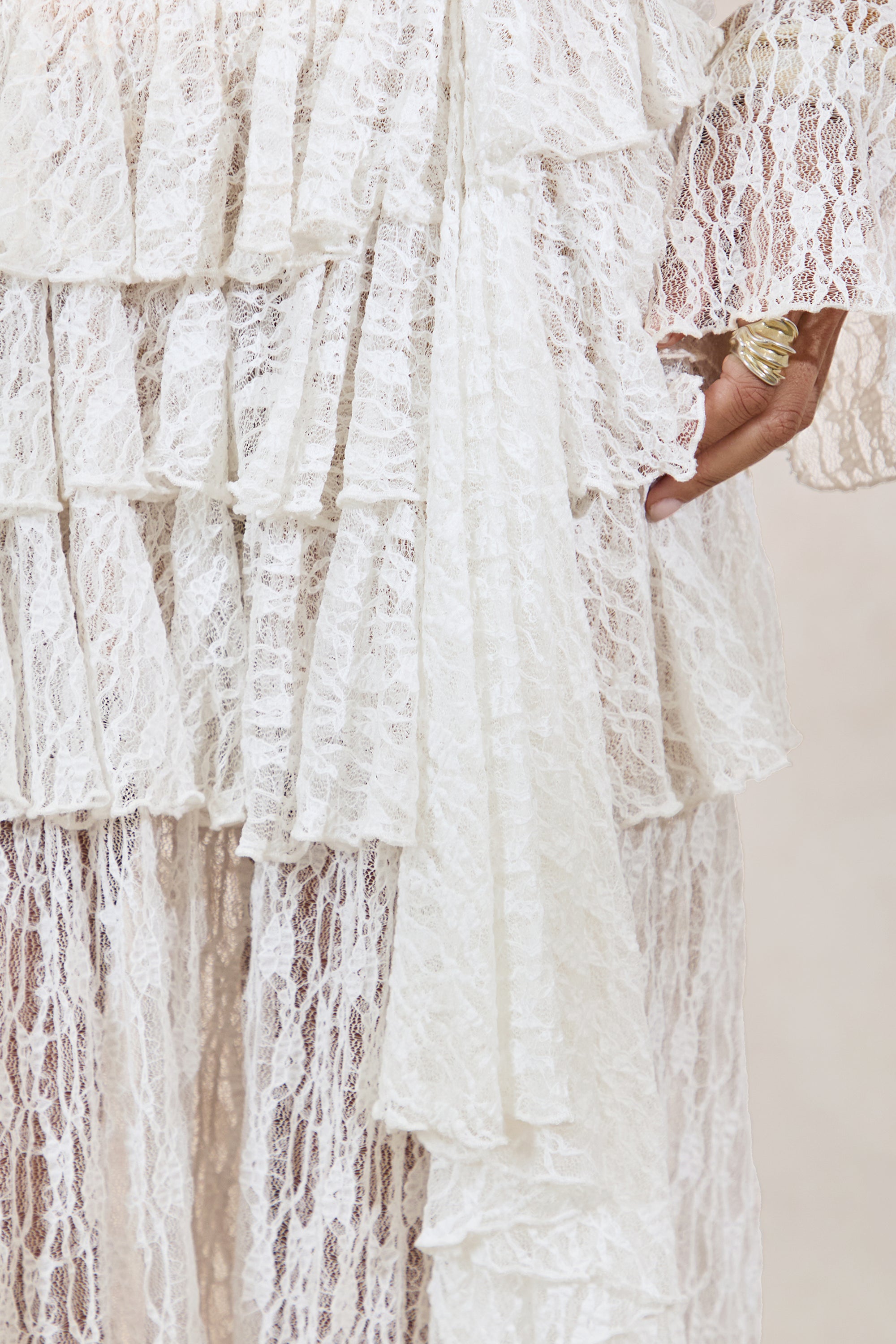 ECM_HR_CL138498110 - Astella | White Lace Plunge-Neck Maternity Top With Ruffled Trim + CL138499110 - Astella | White Lace Asymmetric-Waist Maternity Maxi Skirt With Ruffled Detailing6.jpg