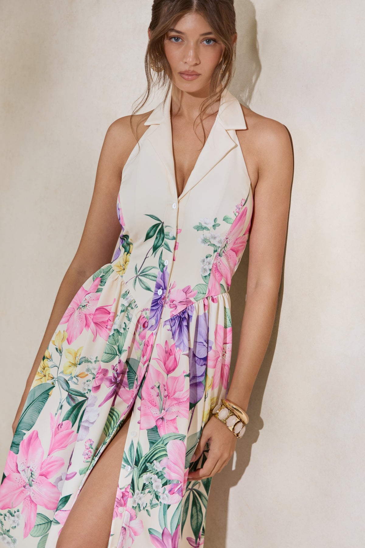 ECM_HR_CL138606111 - Maila _ Cream Floral Print Collared Halter-Neck Midi Dress 2.jpg