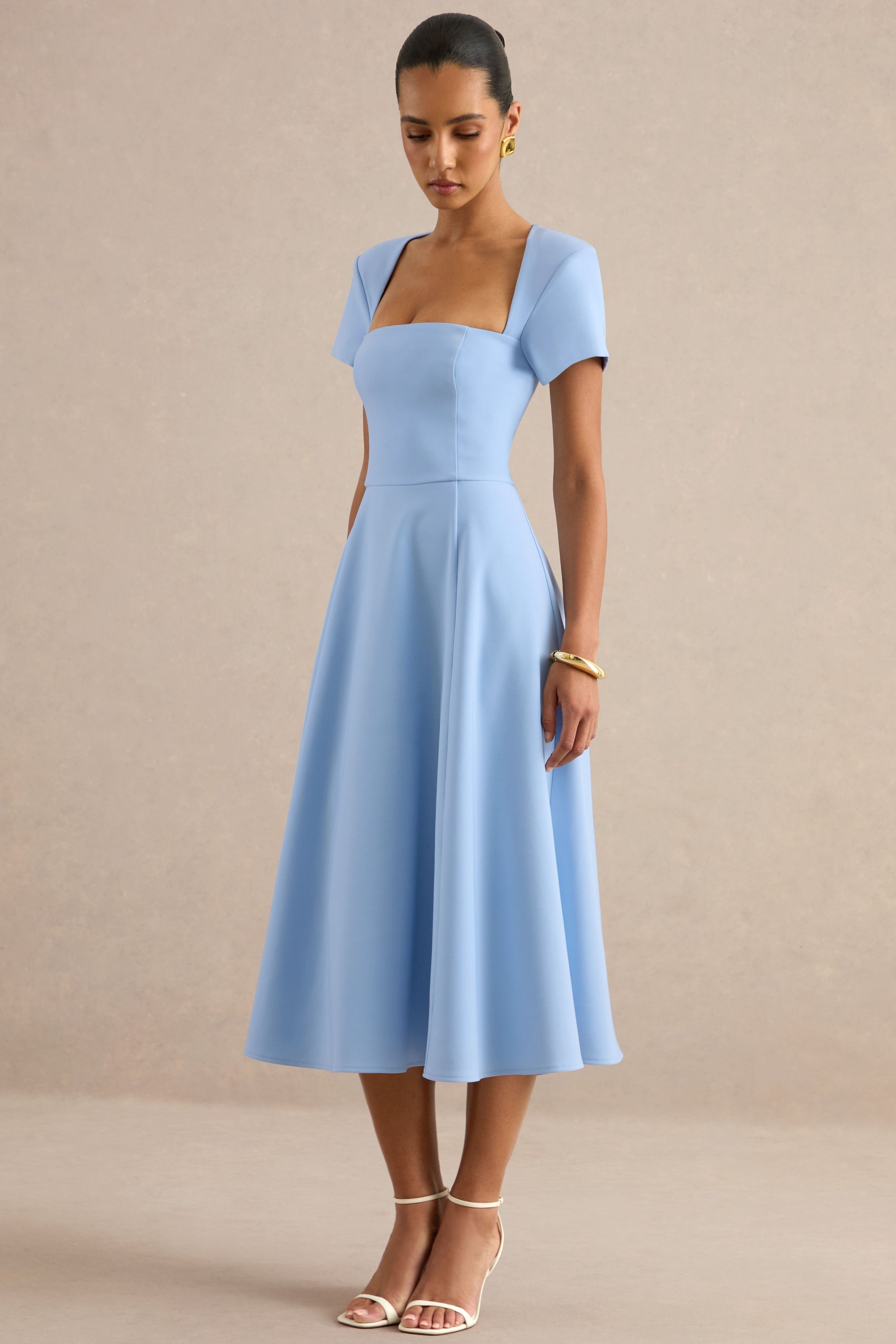 ECM_HR_CL138649013 - Donia _ Light Blue Square-Neck Midi Skater Dress 2.jpg